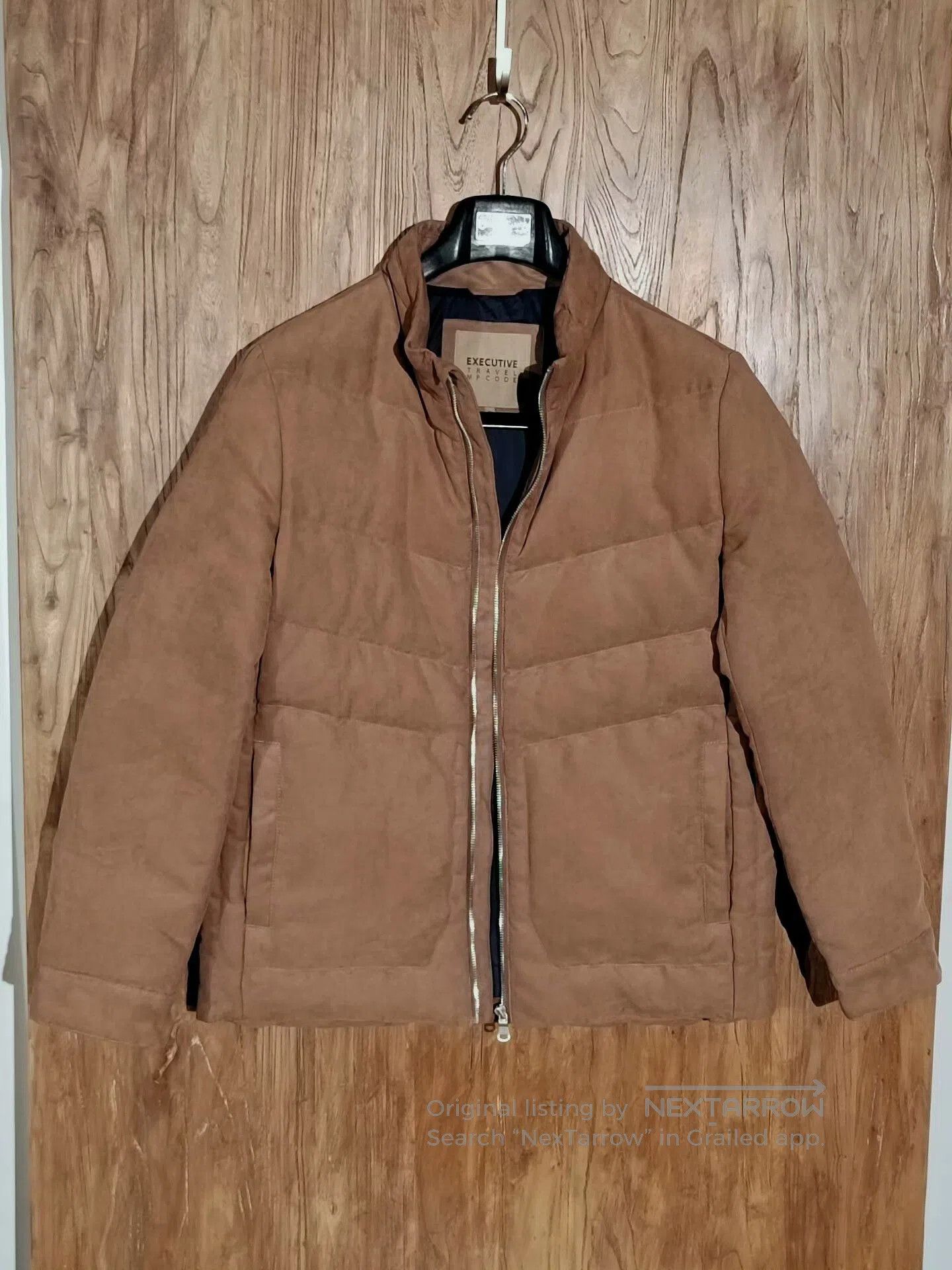 Japanese Brand Executive Men's Down Jacket in Brown. Size US L / EU 52-54 / 3 - 2 Thumbnail