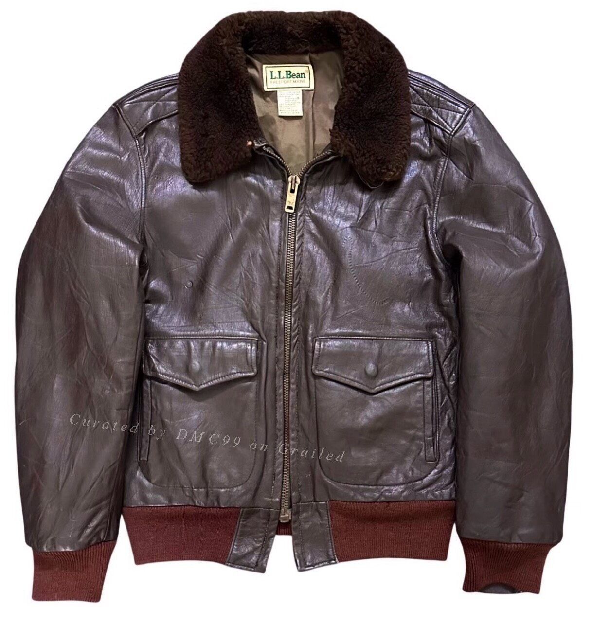 Vintage Vintage LLBean G1 Goatskin Flight Jacket Size US M / EU 48-50 / 2 - 1 Thumbnail
