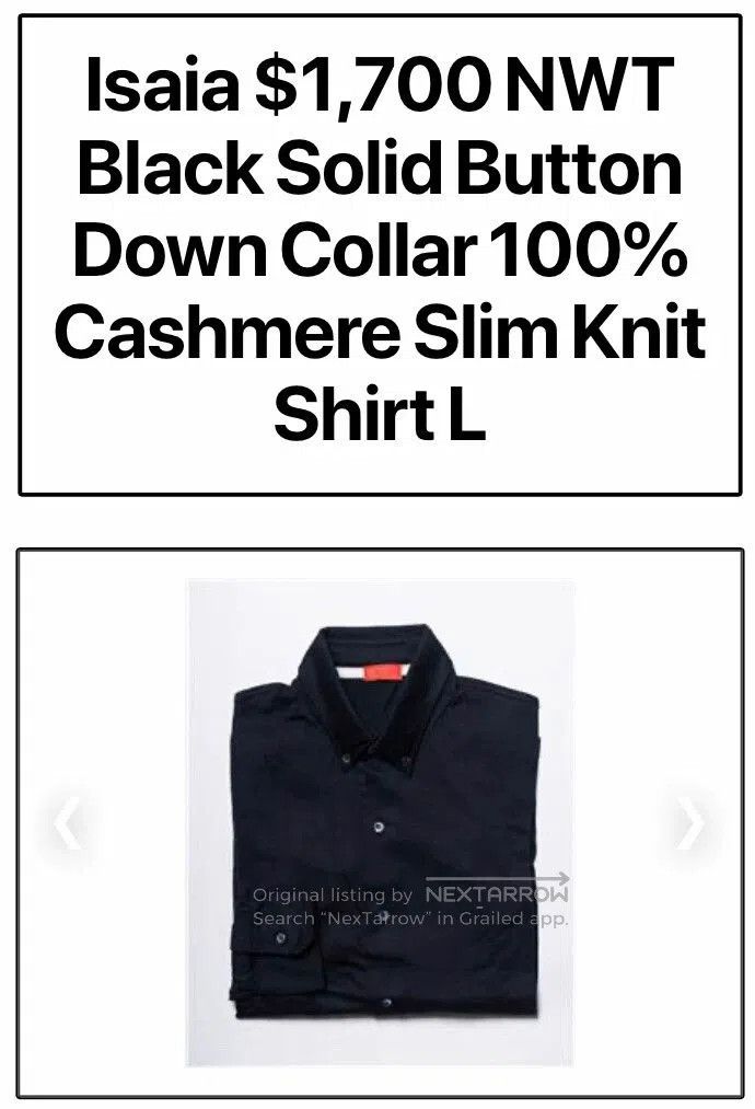Isaia New Isaia Cashmere Polo Shirt. Size US L / EU 52-54 / 3 - 9 Thumbnail