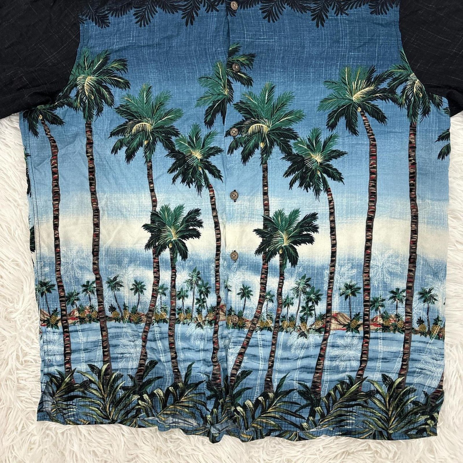 Batik Bay Palm tree button up shirt Size US XL / EU 56 / 4 - 2 Thumbnail