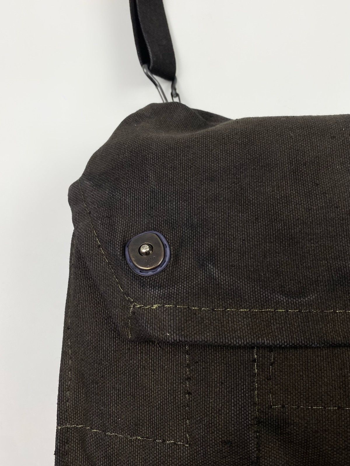 Vintage 80’s Vintage Garment Dyed Finnish Army Canvas Shoulder Bag Size ONE SIZE - 3 Thumbnail