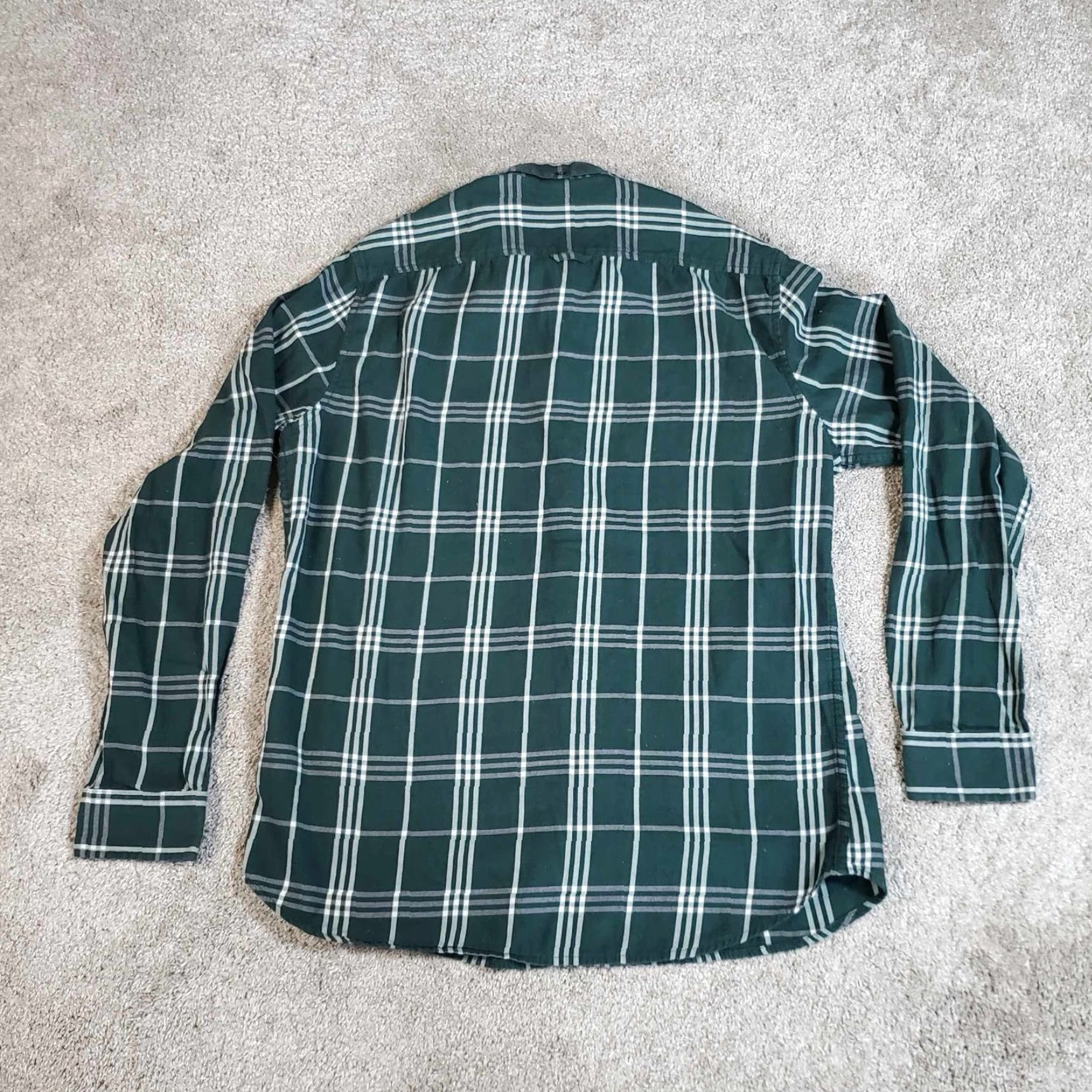 Ben Sherman Ben Sherman Button-Up Shirt Mens M Long Sleeve Plaid Green Cotton Button-Down Shirt Size US M / EU 48-50 / 2 - 8 Thumbnail