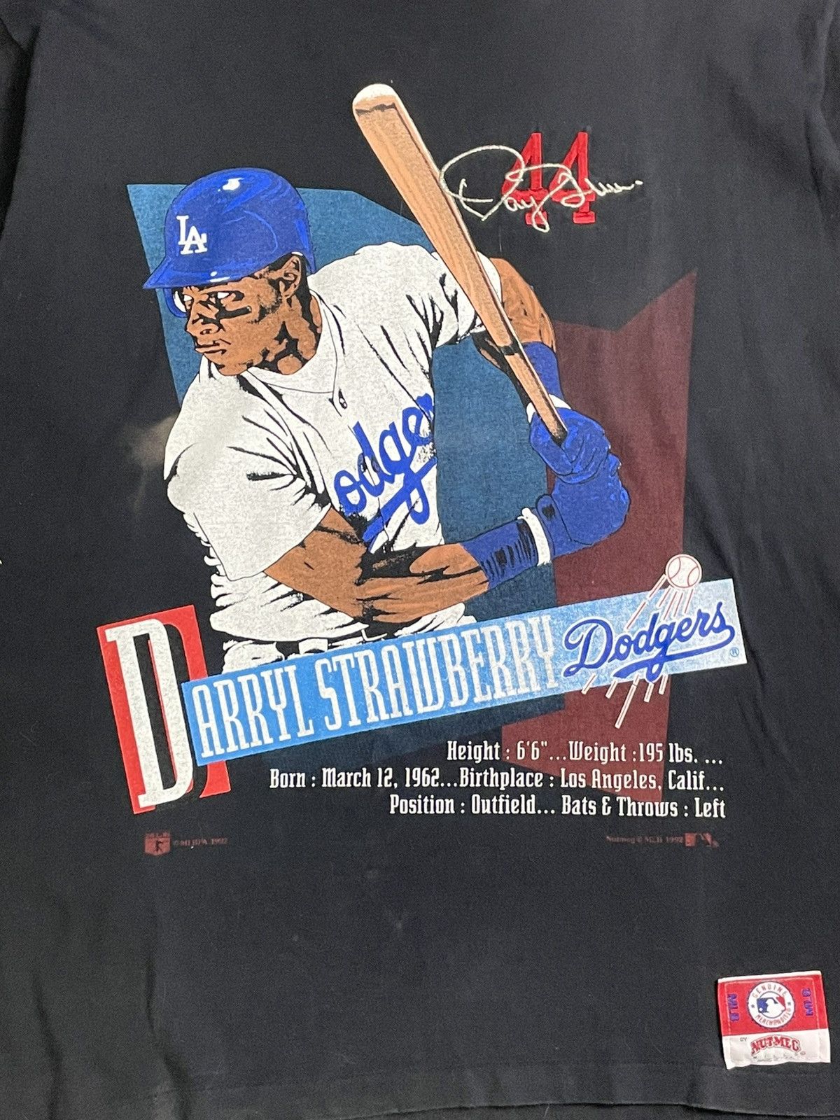 Designer × Nutmeg × Vintage Nutmeg x Vintage 90’s Dodgers Tshirt (36) Size US L / EU 52-54 / 3 - 7 Thumbnail