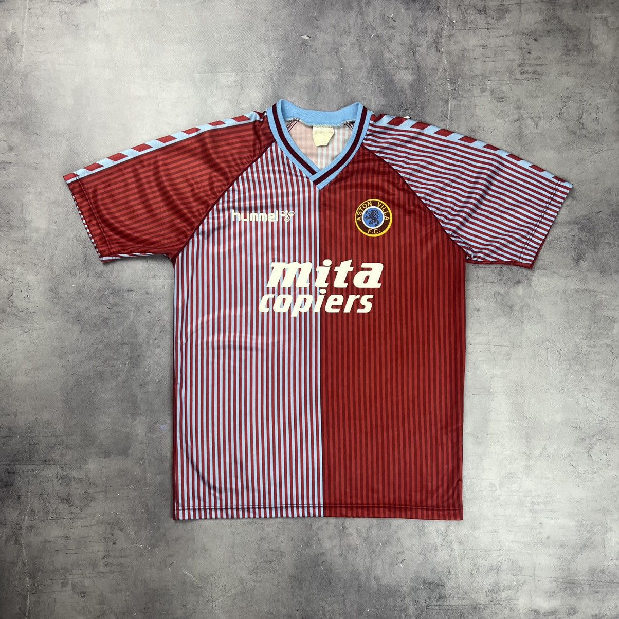 Hummel Rare! Aston Villa Hummel Vintage Soccer Jersey 1987 Size US M / EU 48-50 / 2 - 2 Thumbnail