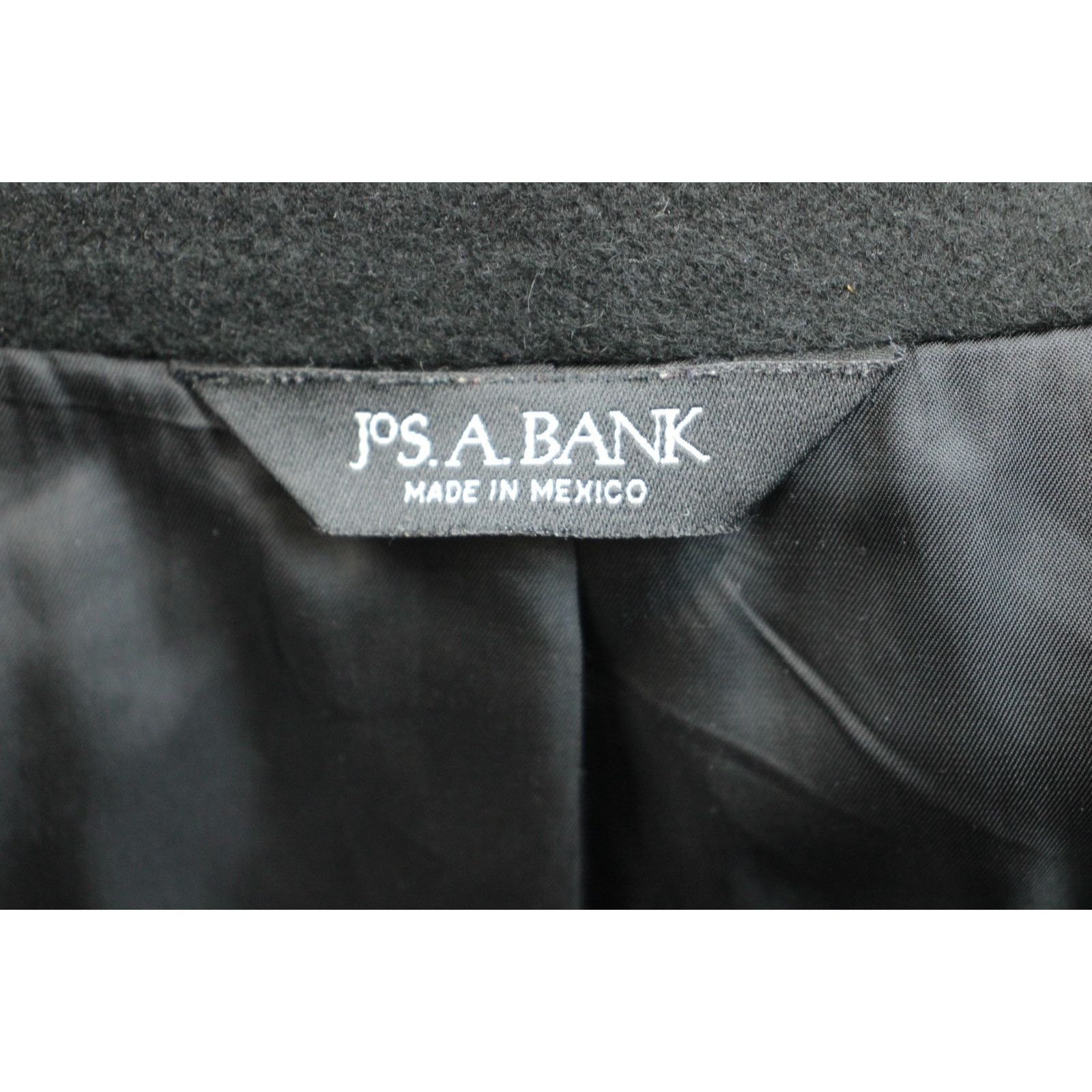Jos. A. Bank Jos A Bank Blazer Mens 40L Black Cashmere Wool Sports Jacket Size 40L - 6 Thumbnail