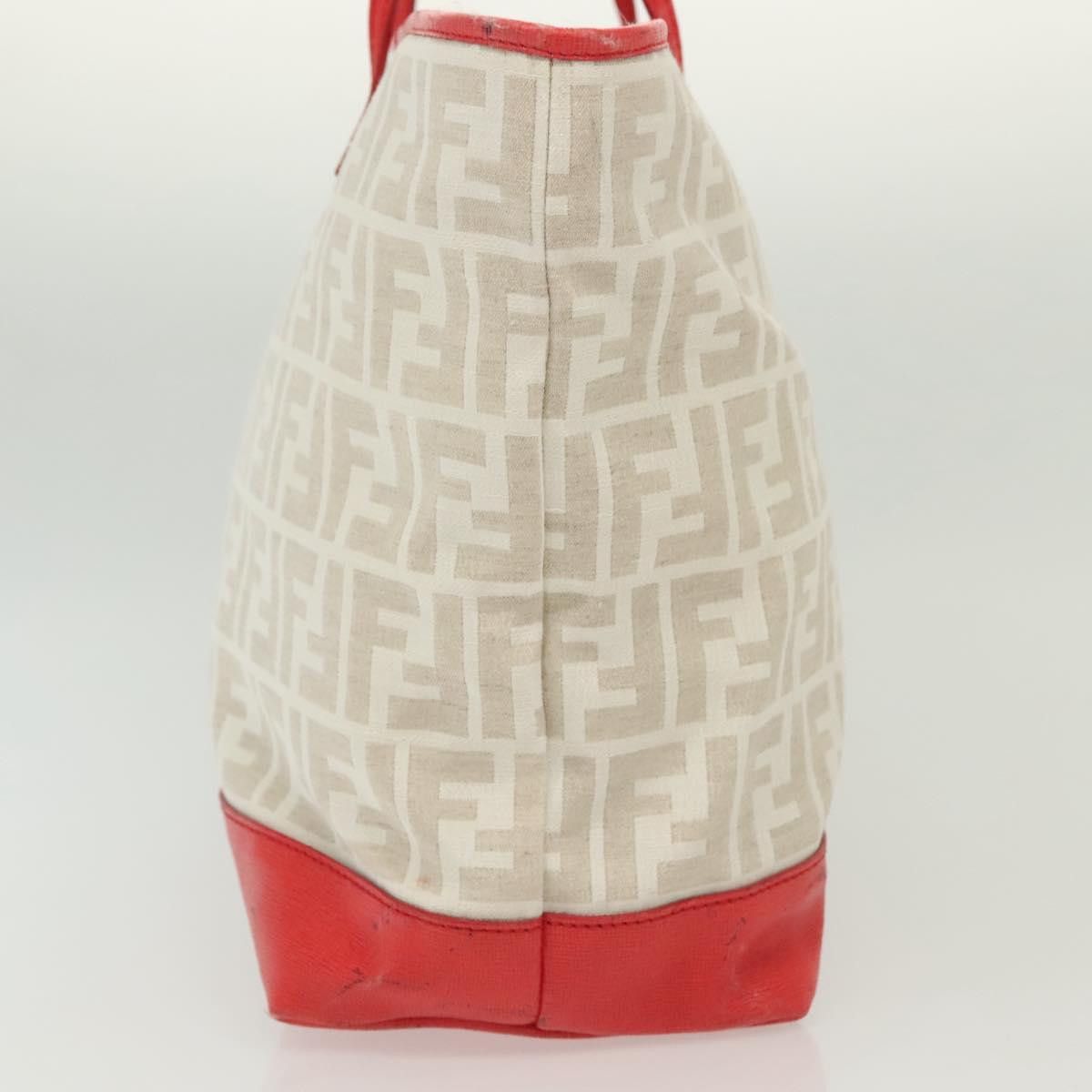 Fendi FENDI Zucca Canvas Tote Bag White Gold Size ONE SIZE - 6 Thumbnail