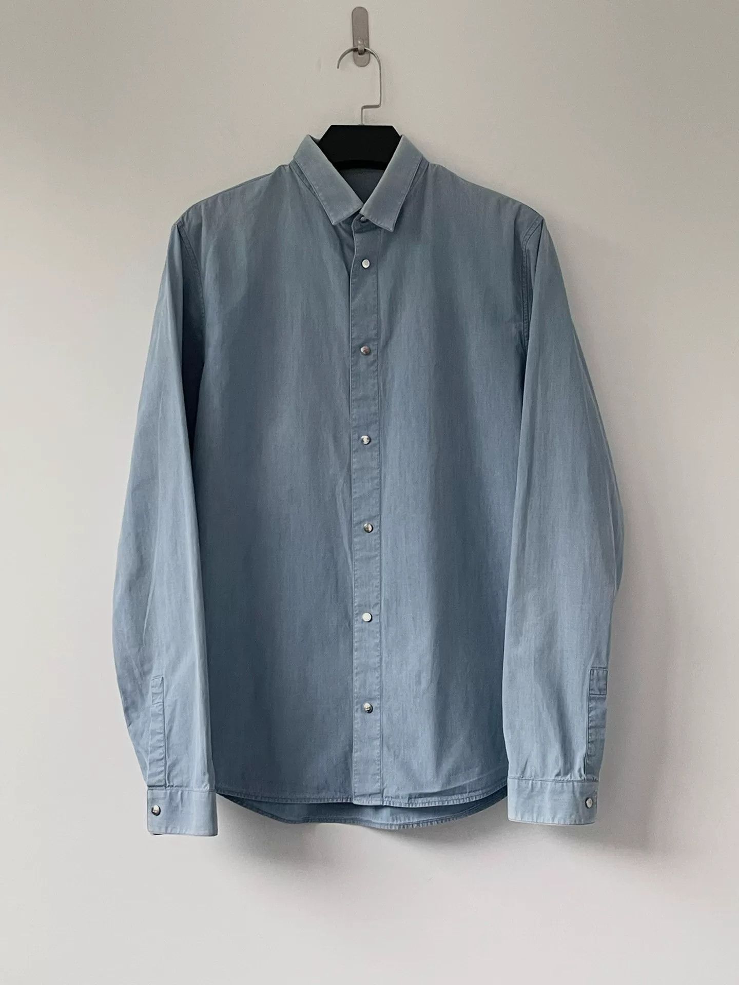 Dior light blue cotton shirt by Dior Size US M / EU 48-50 / 2 - 1 Thumbnail