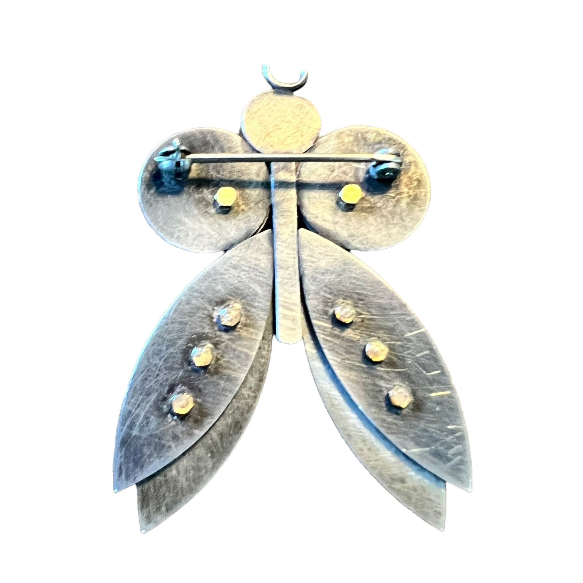 Other Michele Friedman Wool Felt Sterling Dragonfly Artisan Art To Size ONE SIZE - 7 Thumbnail
