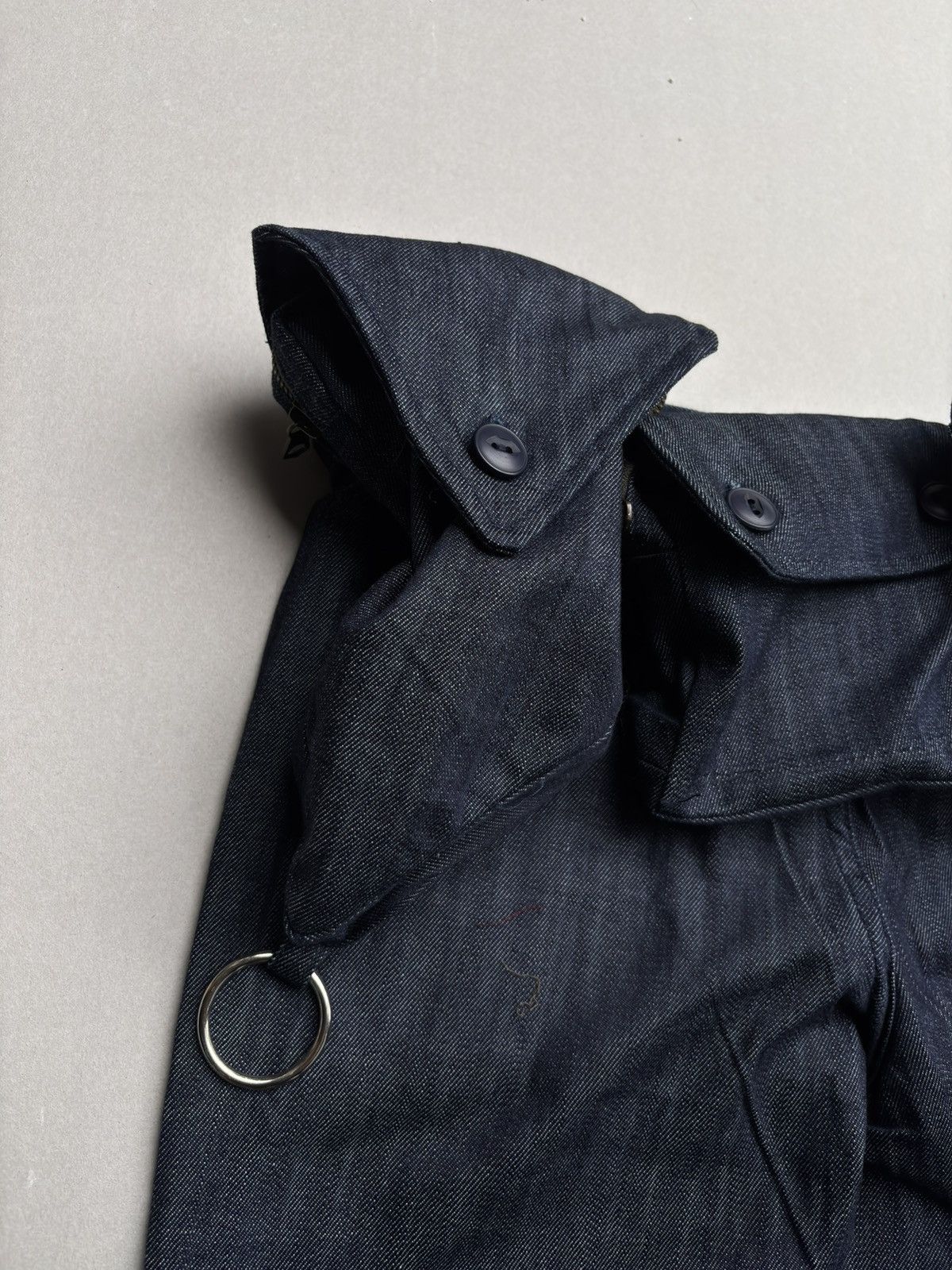 Yohji Yamamoto Y-3 Utility Flare Denim w/ Detachable Belt Bag Size US 27 - 8 Thumbnail