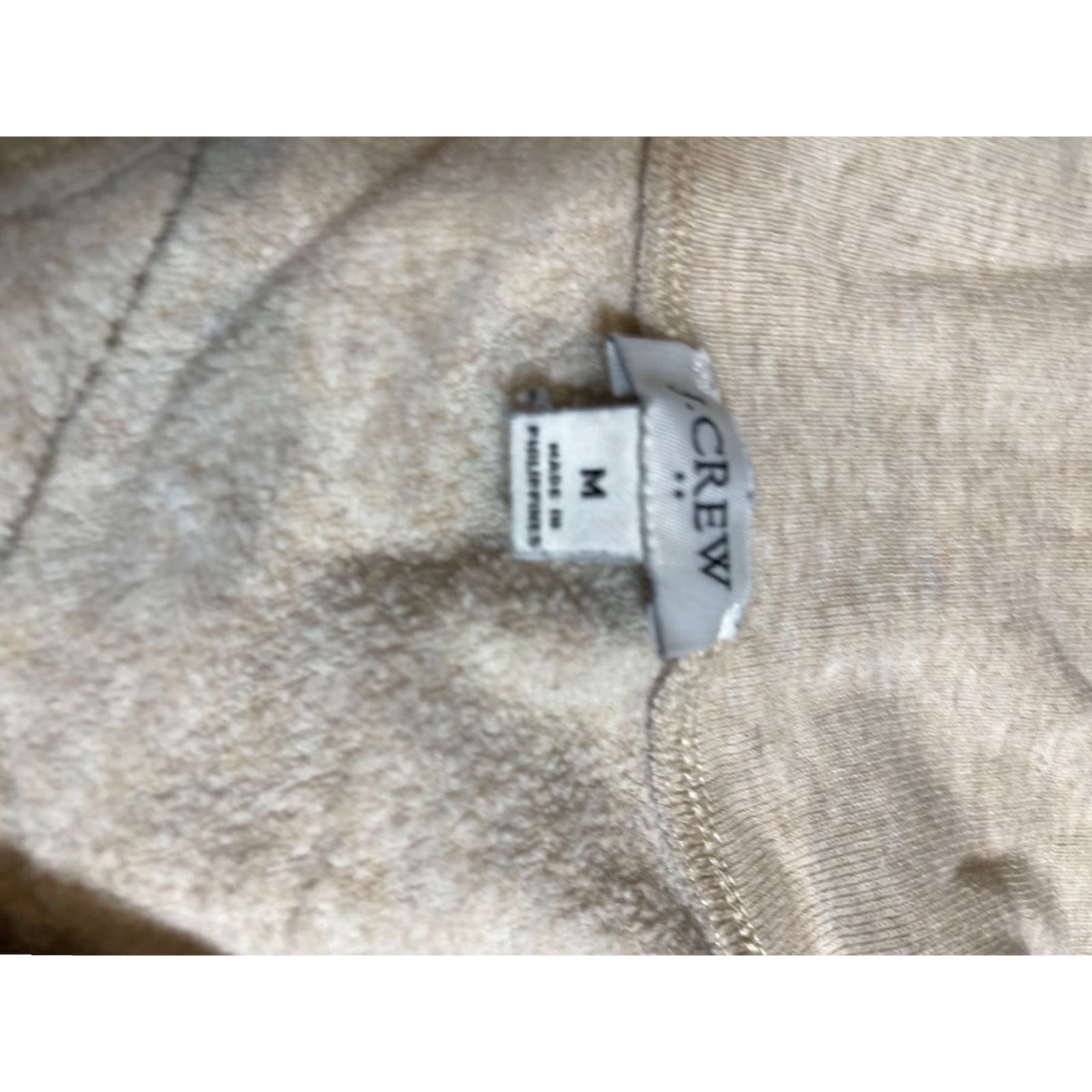 J.Crew J.CREW Sweater Shirt Mens M Long Sleeve Beige Pullover Crew Neck Blouse Casual Basic Regular Beige Size M / US 6-8 / IT 42-44 - 4 Thumbnail