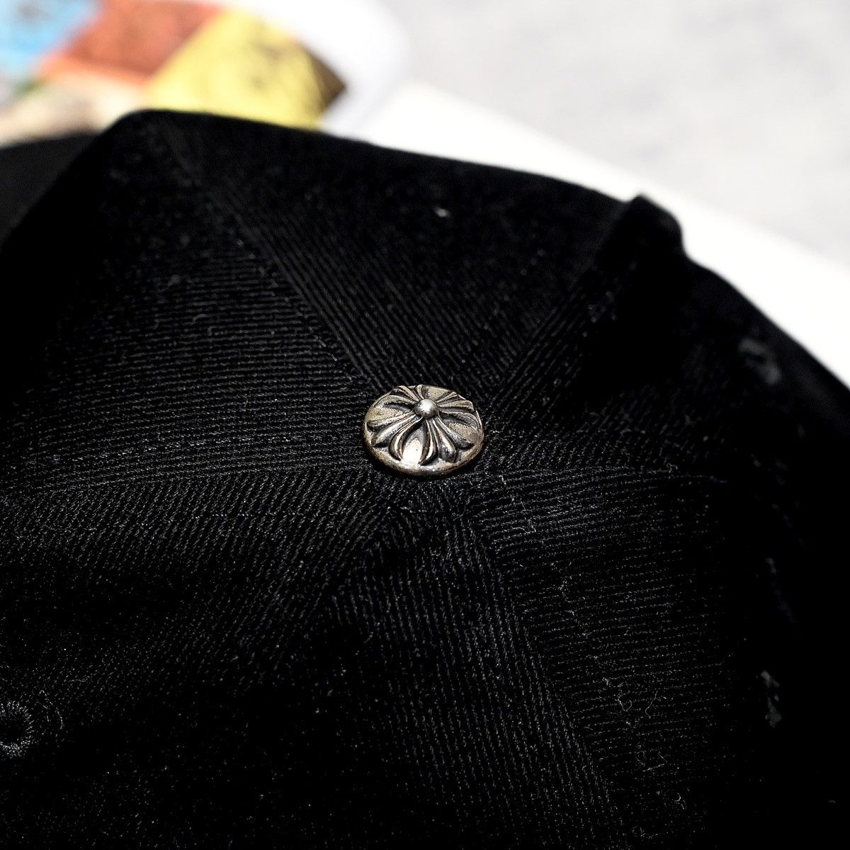 Chrome Hearts CHROME HEARTS HORSESHOE DENIM HAT BLACK Size ONE SIZE - 5 Thumbnail
