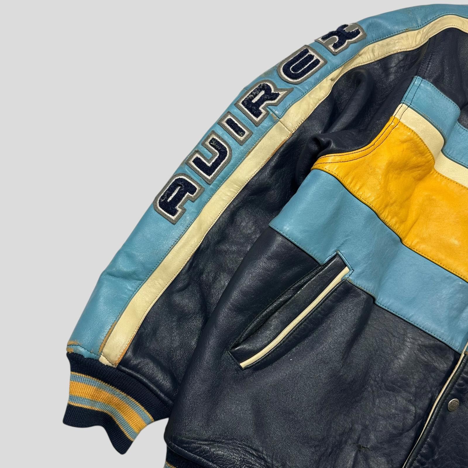 Avirex Avirex 90’s NYC Exciting Hoops Leather Varsity Jacket - XL Size US XL / EU 56 / 4 - 5 Thumbnail