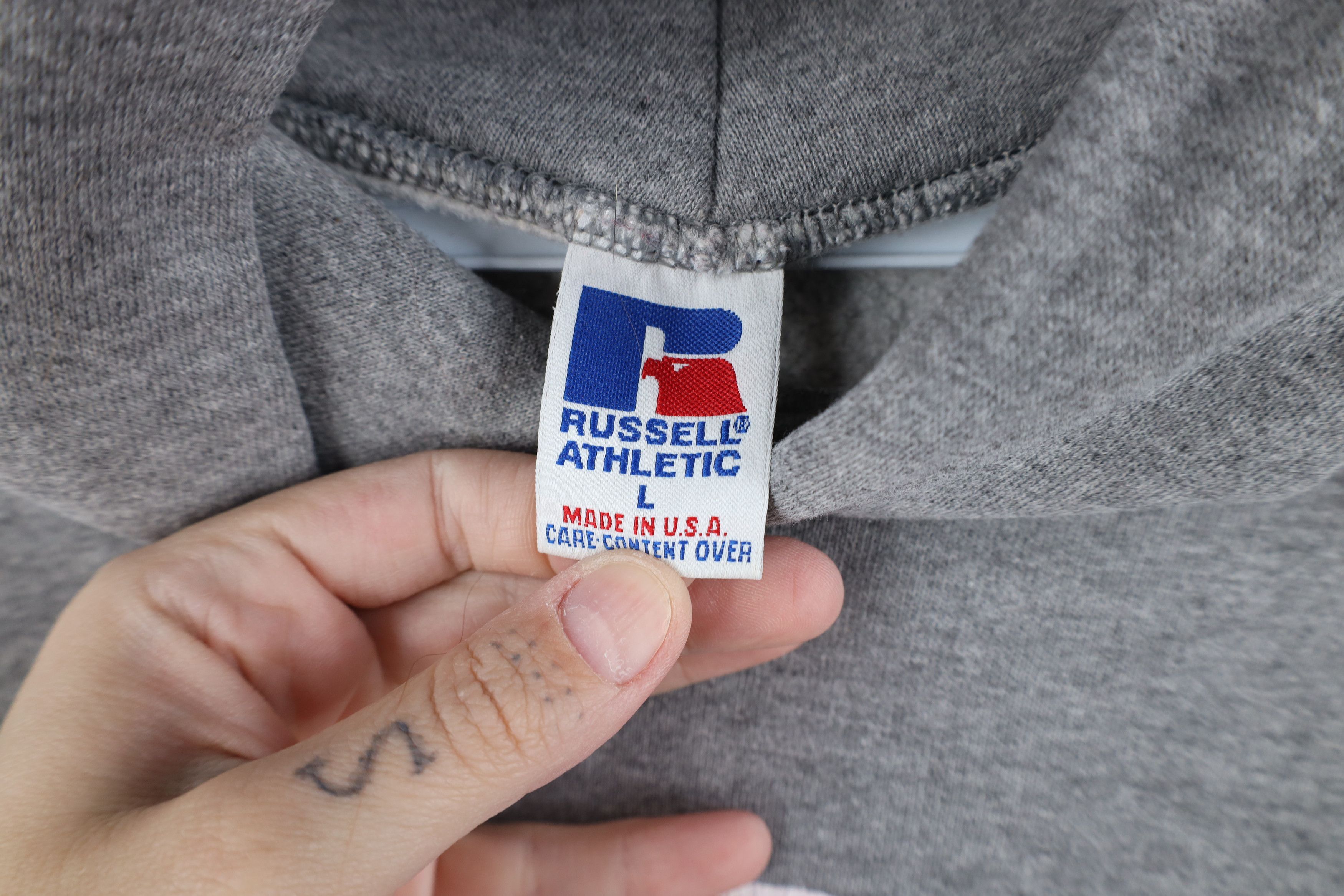 Russell Athletic Vintage 90s Russell Athletic Soccer Hoodie Sweatshirt USA Size US L / EU 52-54 / 3 - 10 Thumbnail