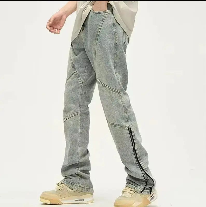 Japanese Brand Archive JOHNNY WOLF Visual Kei ankle zipper's jeans