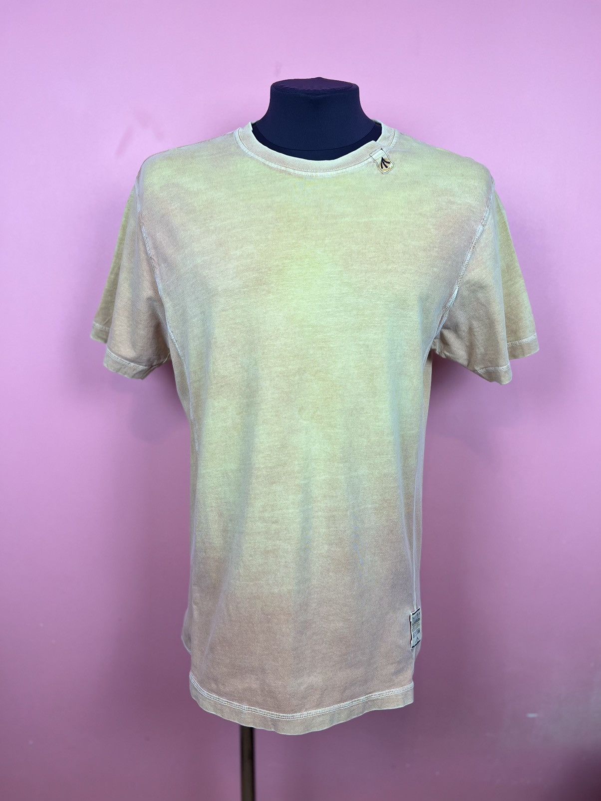Nigel Cabourn tee designers utility casual orange yellow