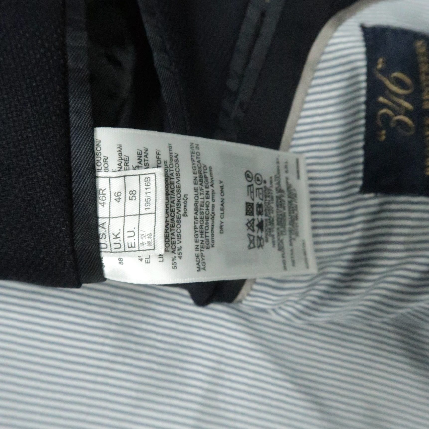 Brooks Brothers Brooks Brothers Blazer Mens 46R Blue Wool Notch Lapel 2-Button 4-Button Sleeve Single-Vented Regular Fit Jacket Coat Blazer Size 46R - 5 Thumbnail