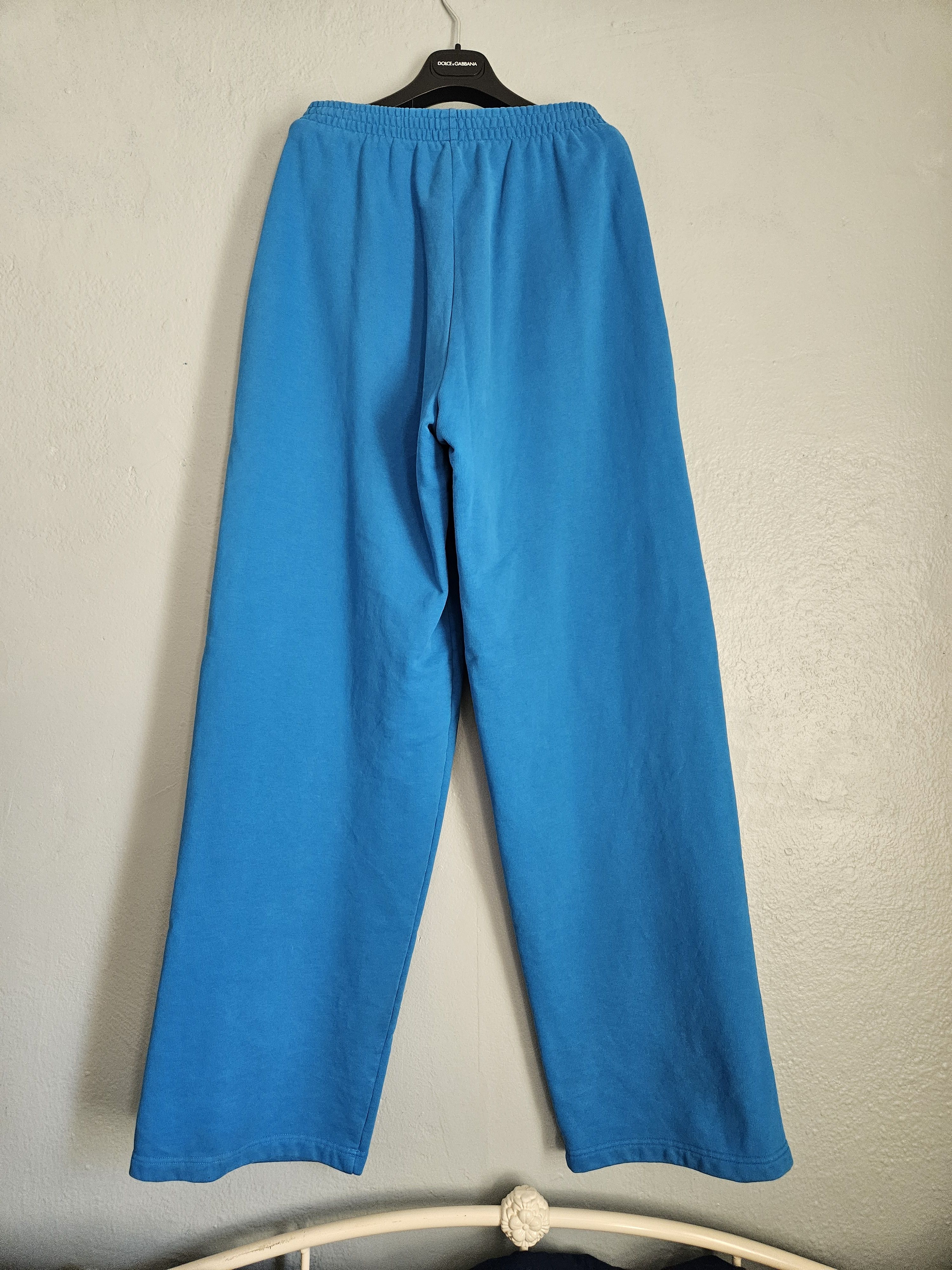 Balenciaga Basketball Loop Logo Sports Icon Blue Sweatpants Size US 28 / EU 44 - 2 Thumbnail