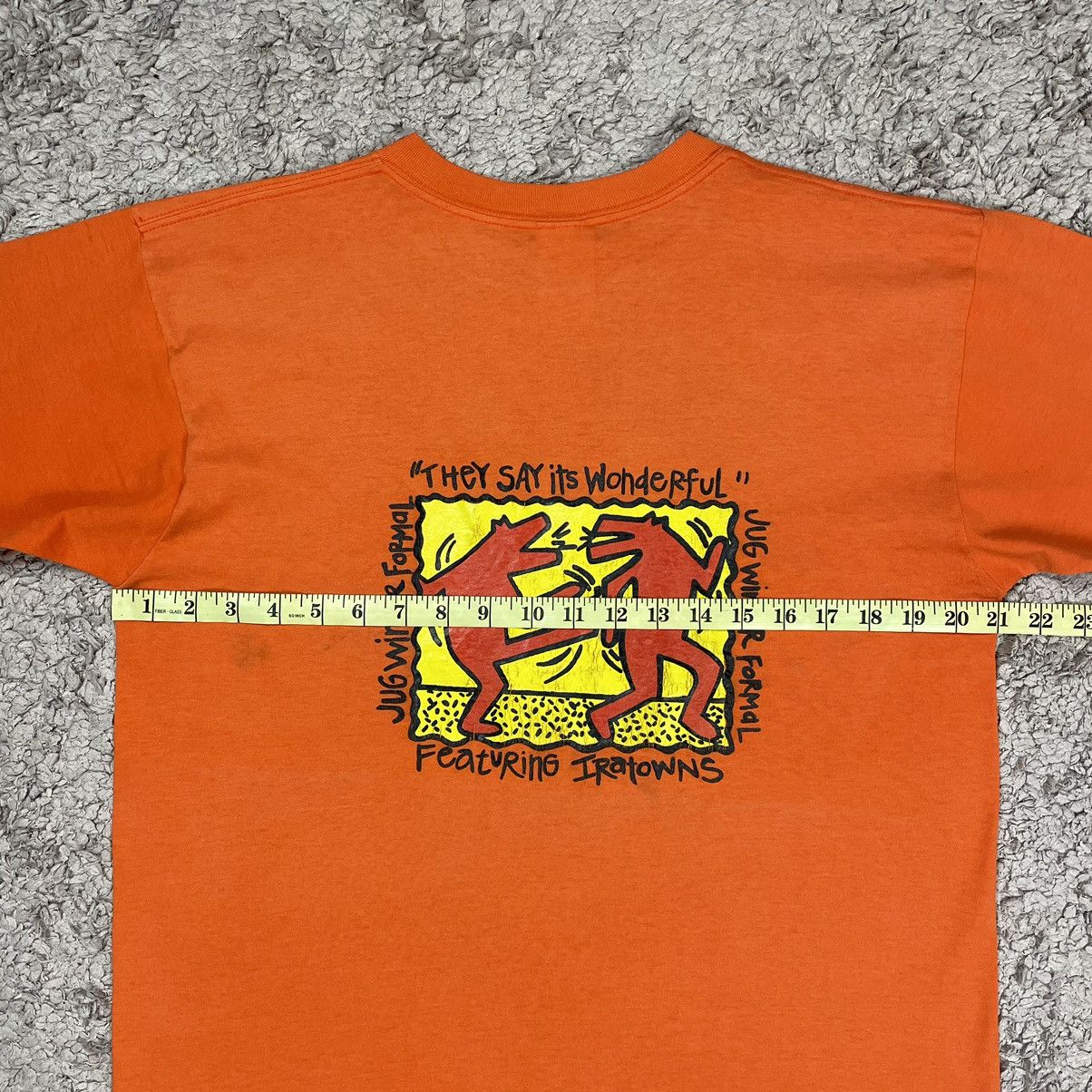 Vintage Vintage Art Keith Haring Parody T-shirt Size US L / EU 52-54 / 3 - 15 Thumbnail