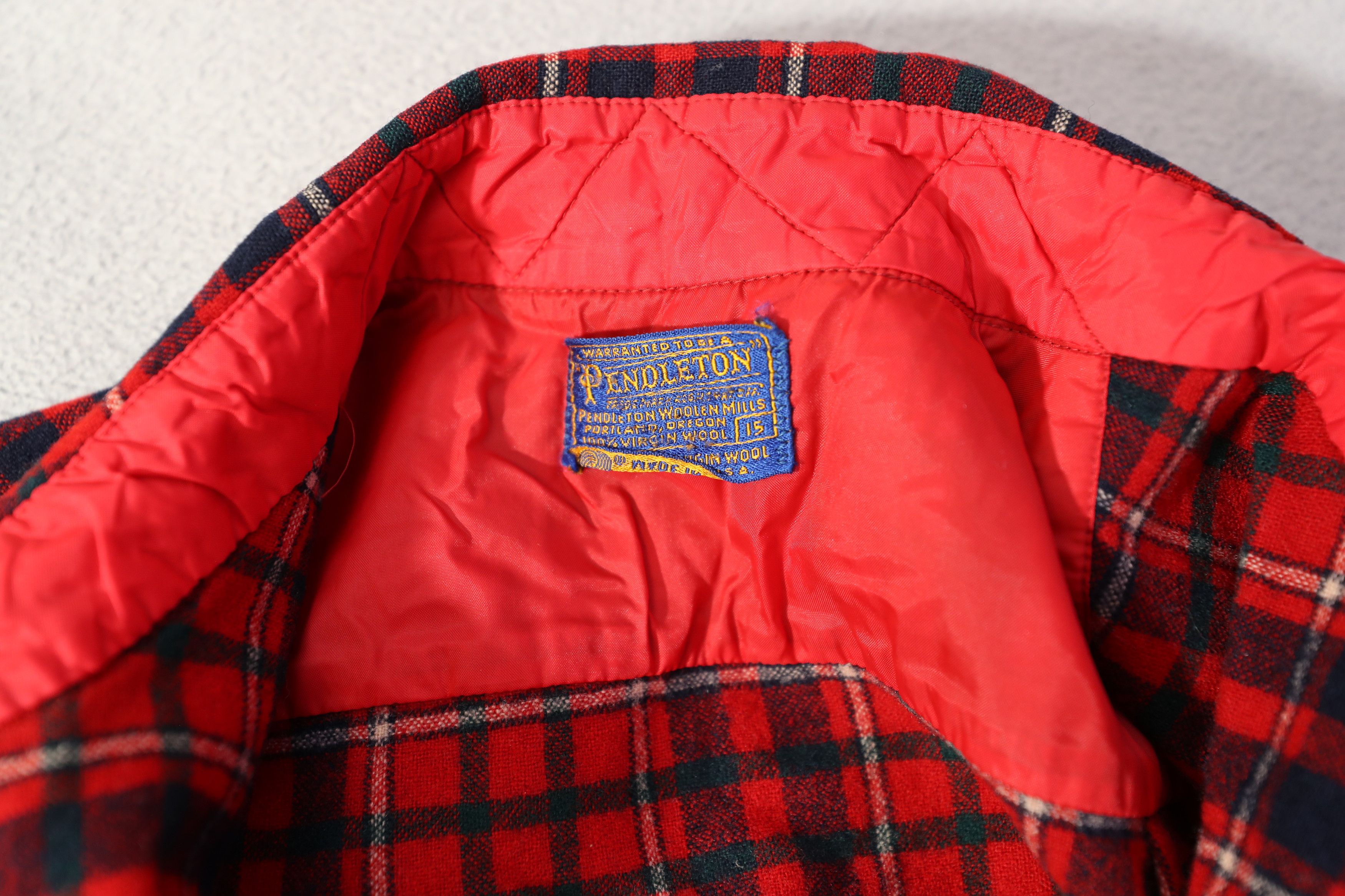 Pendleton Vintage Pendleton Wool Red Tartan Flannel (M) Size US S / EU 44-46 / 1 - 12 Thumbnail