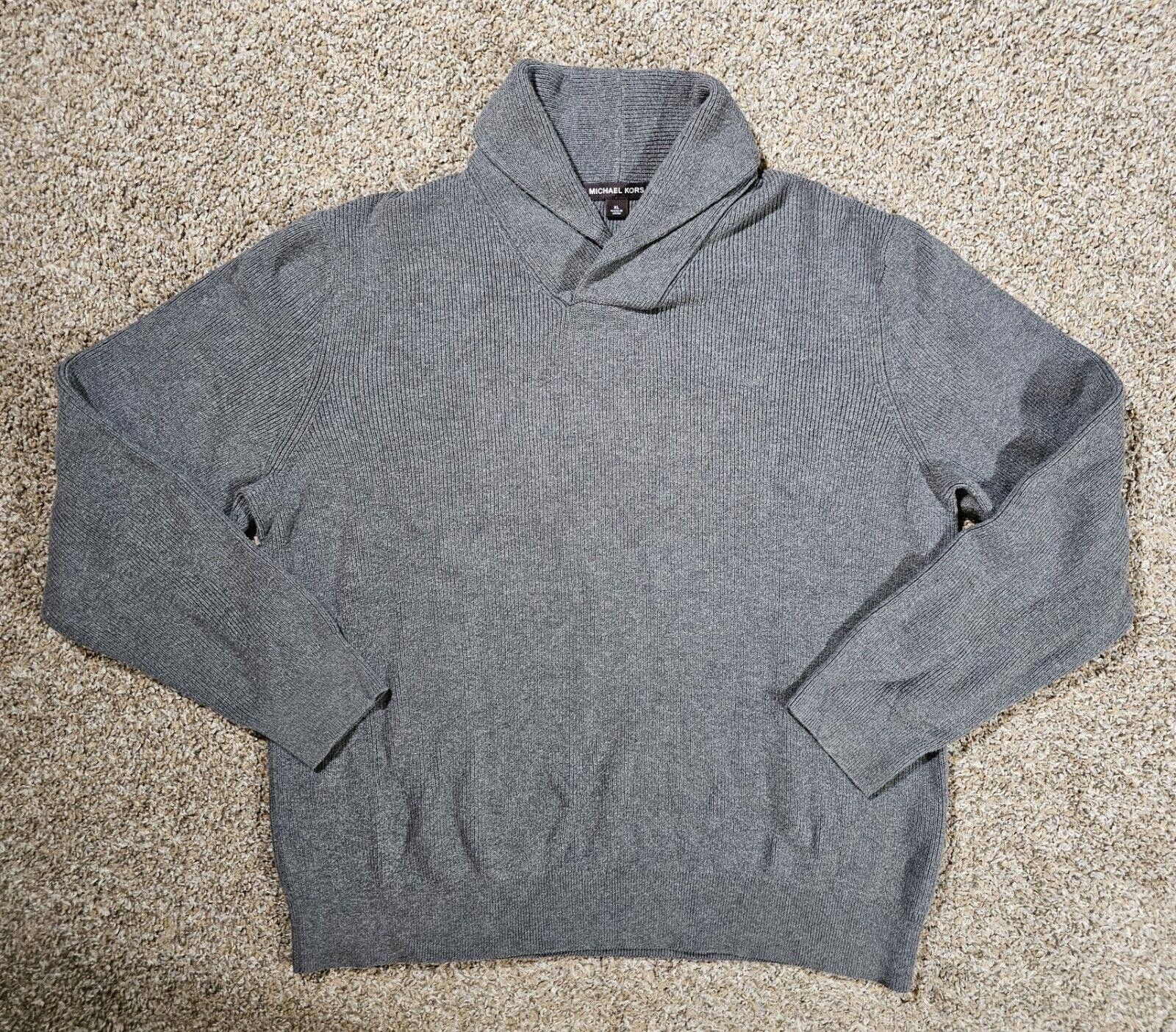 Michael Kors Michael Kors Mens XL cowl neck sweater Gray Heavy Duty Size US XL / EU 56 / 4 - 1 Thumbnail
