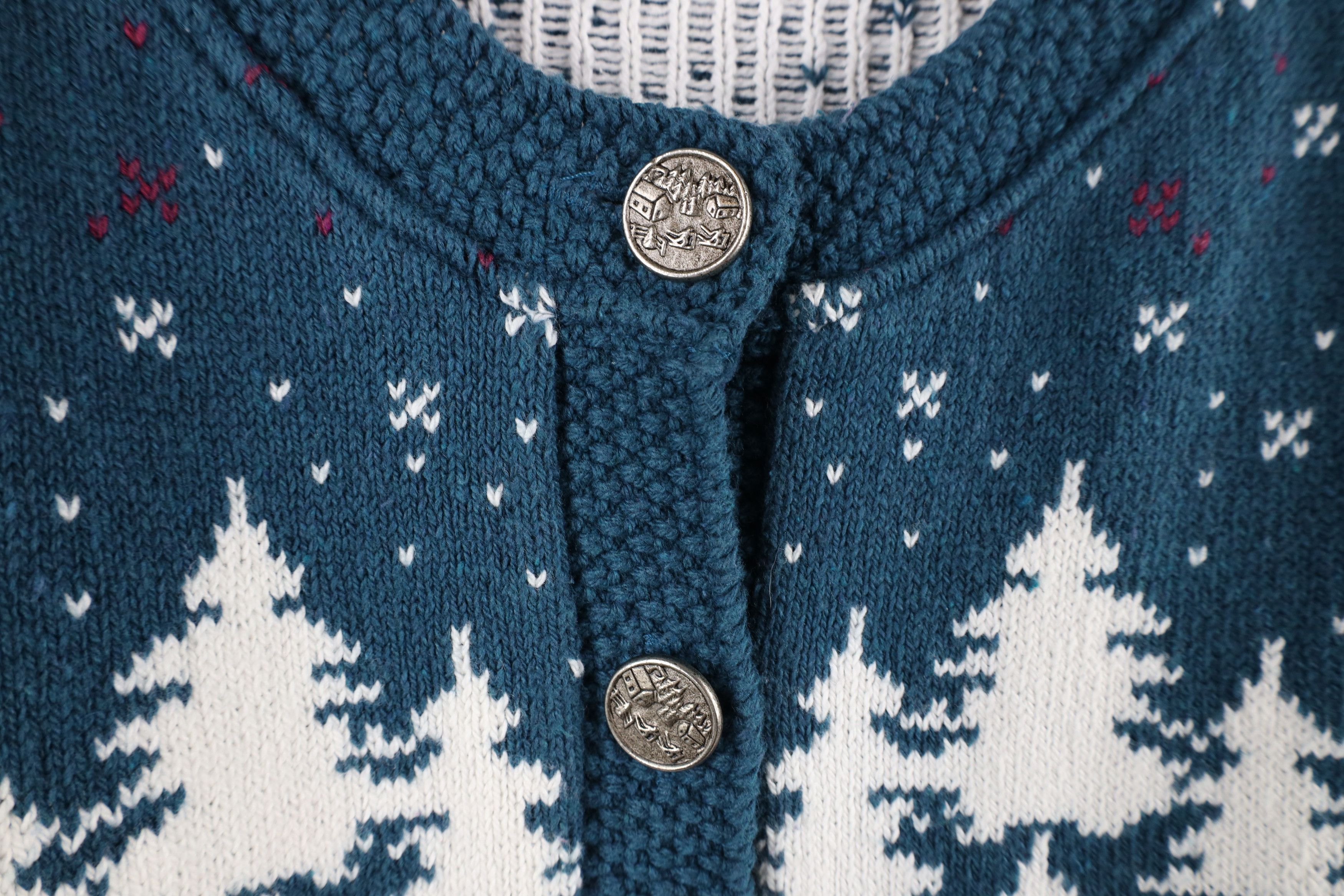 Vintage Vintage 90s Streetwear All Over Print Knit Cardigan Sweater Size XL / US 12-14 / IT 48-50 - 4 Thumbnail