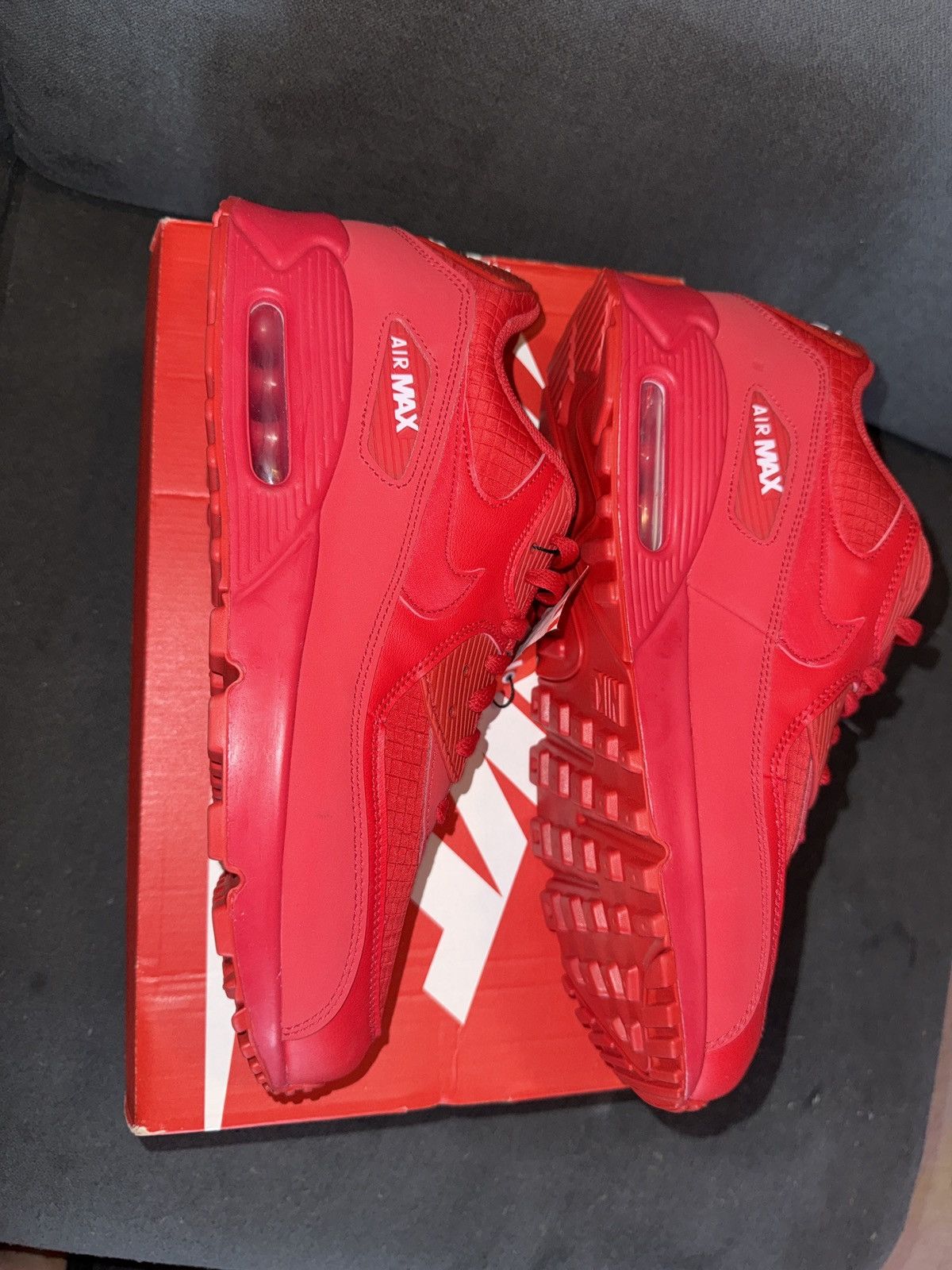 Nike Air max 90 university red (2019) Size US 12 / EU 45 - 5 Thumbnail