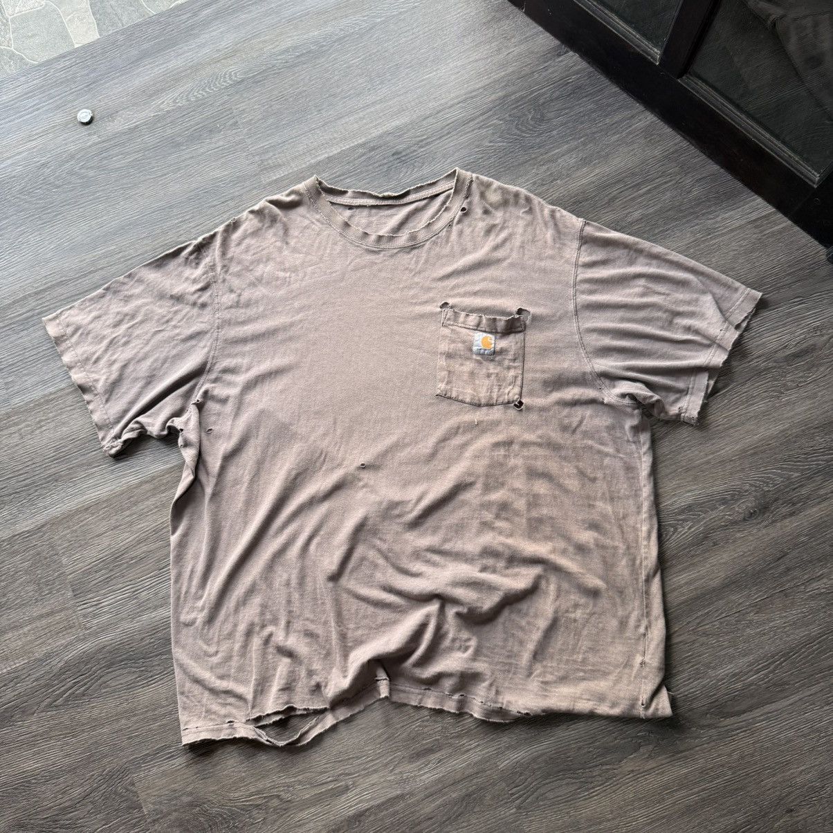 Carhartt Tshirt Carhart Pocket Destroy💥 Size US XXL / EU 58 / 5 - 1 Thumbnail