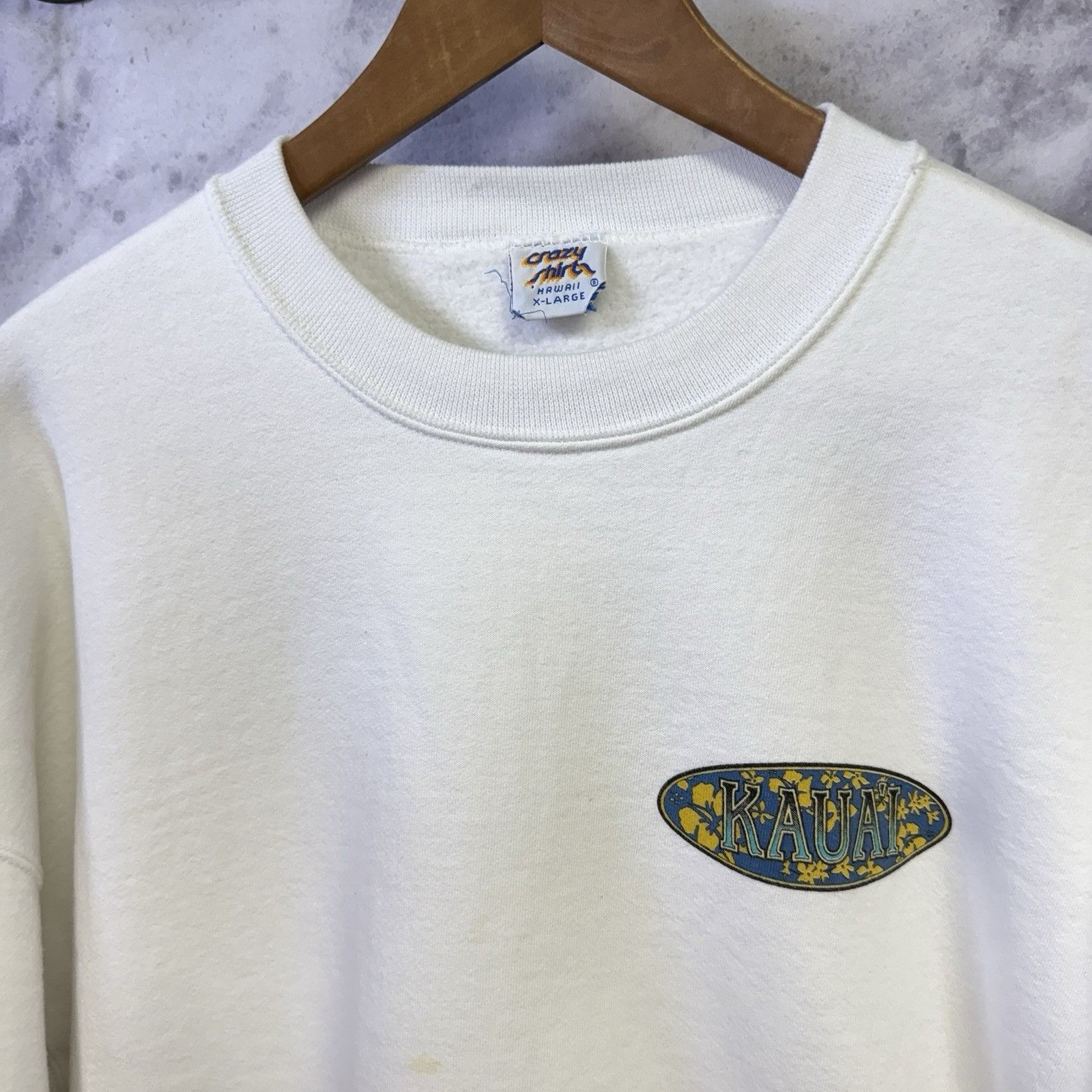 Vintage Vintage Crazy Shirts Kauai Crew Neck Sweatshirt Mens XL 26x2 Size US XL / EU 56 / 4 - 4 Thumbnail