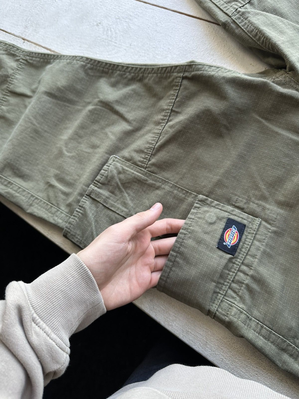 Dickies OLIVE DICKIES 🚨 CARGO PANTS Y2K SK8 BAGGY MULTIPOCKET Size US 30 / EU 46 - 5 Thumbnail