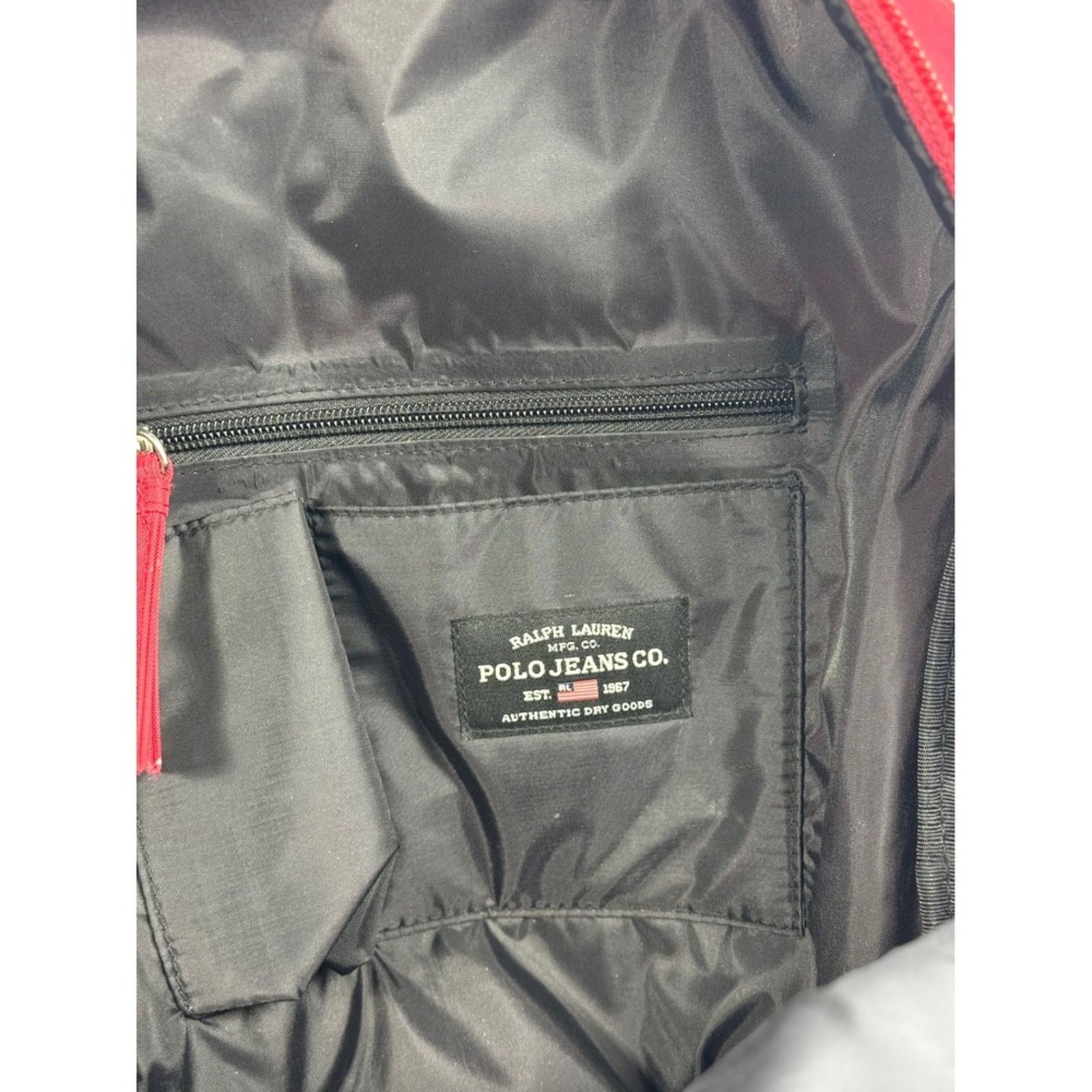 Polo Ralph Lauren Polo Jeans Co. Ralph Lauren Backpack Bookbag Red‎ Travel BAG Size ONE SIZE - 6 Thumbnail