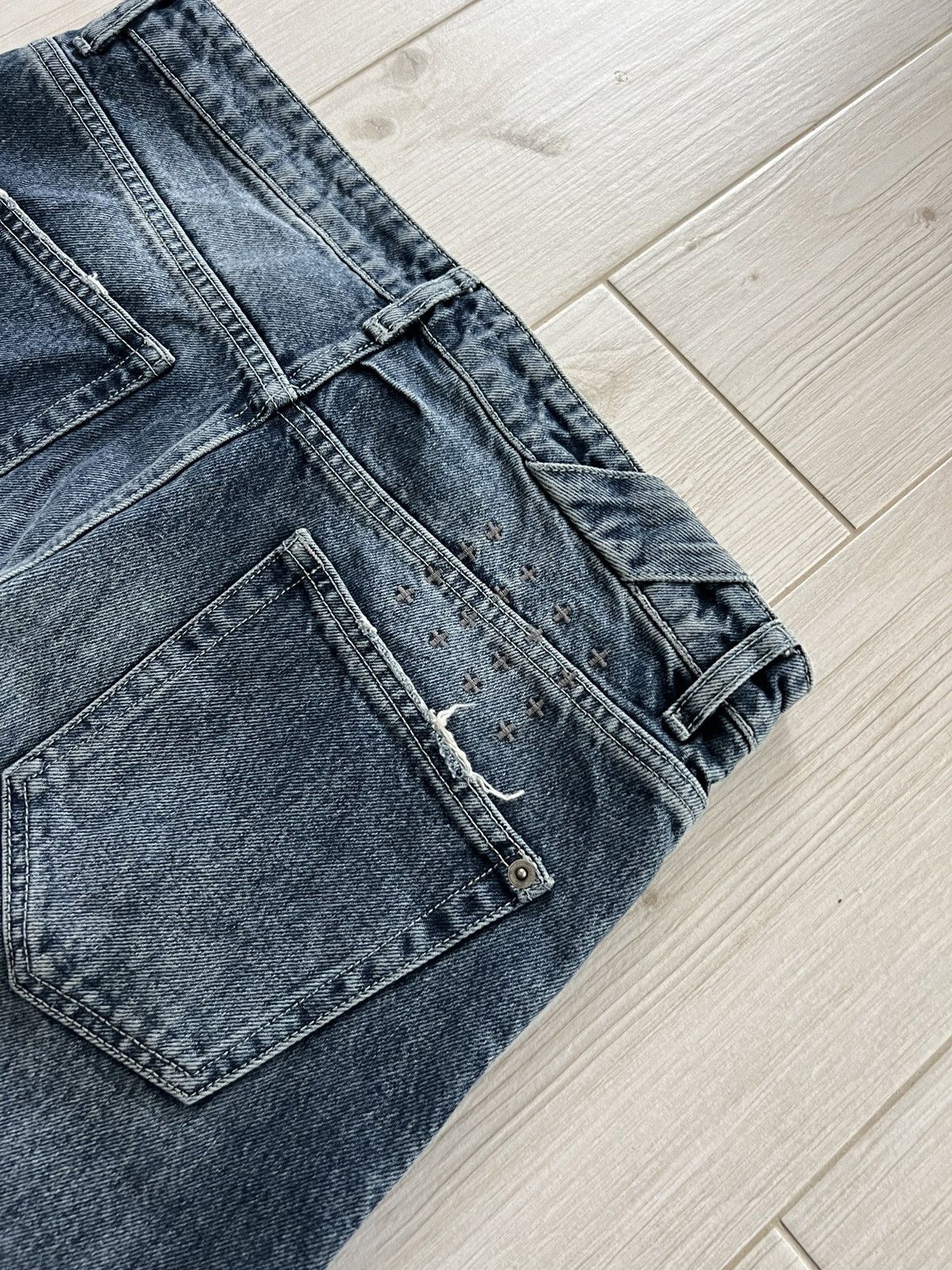 Ksubi KSUBI BLUE FIVE-POCKETS COTTON JEANS SIZE 32 DISTRESSED Size US 32 / EU 48 - 7 Thumbnail