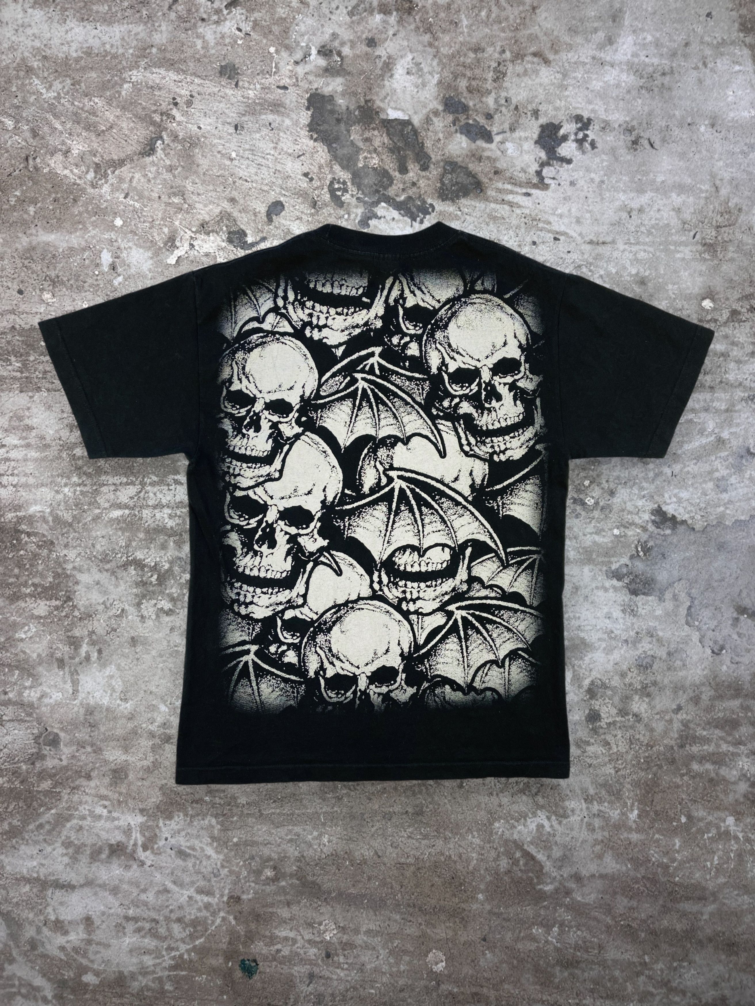 Band Tees 1990s AVENGED SEVENFOLD OVERPRINTED RARE TEE - № 402 Size US M / EU 48-50 / 2 - 2 Thumbnail