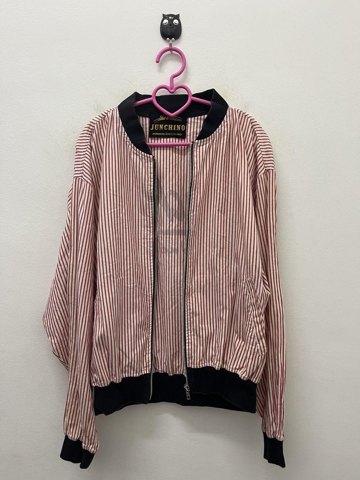Mr. Junko Rare Vintage JUNCHINO Junko Koshino Striped Jacket Size US M / EU 48-50 / 2 - 4 Thumbnail