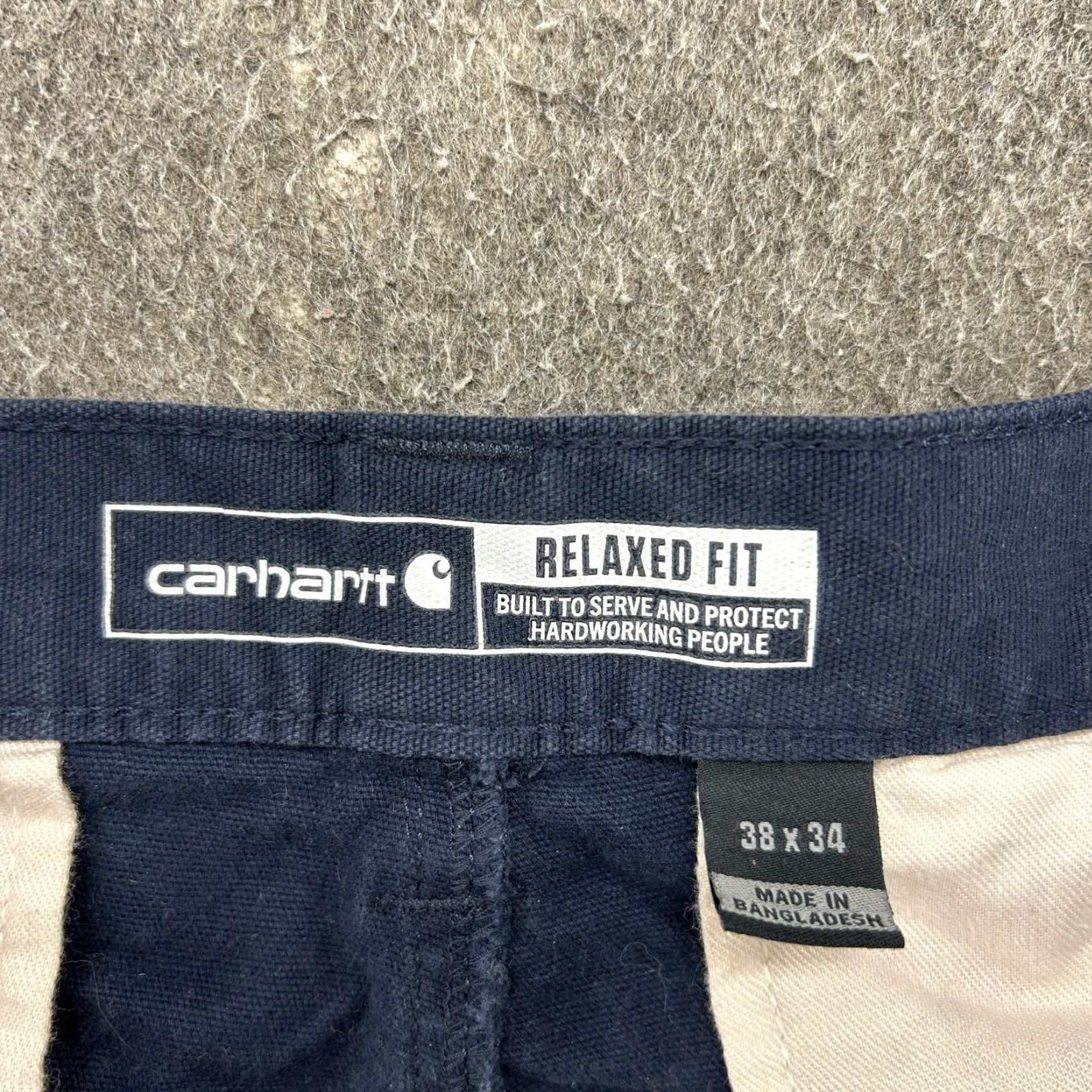 Carhartt VINTAGE Carhartt Pants Mens 38x34 Blue Navy Cargo Carpenter Relaxed Canvas Rugged Flex Size US 38 / EU 54 - 4 Thumbnail