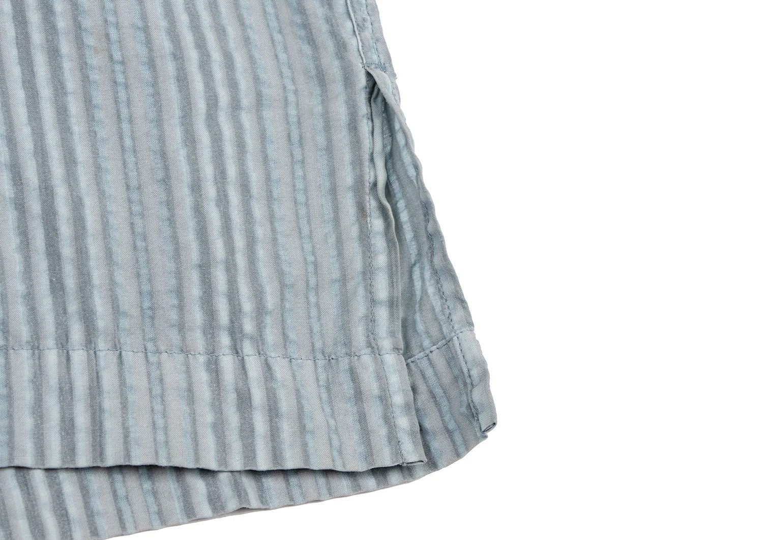 Issey Miyake Striped Print Shirt in Light Blue Gray Size US XS / EU 42 / 0 - 11 Thumbnail