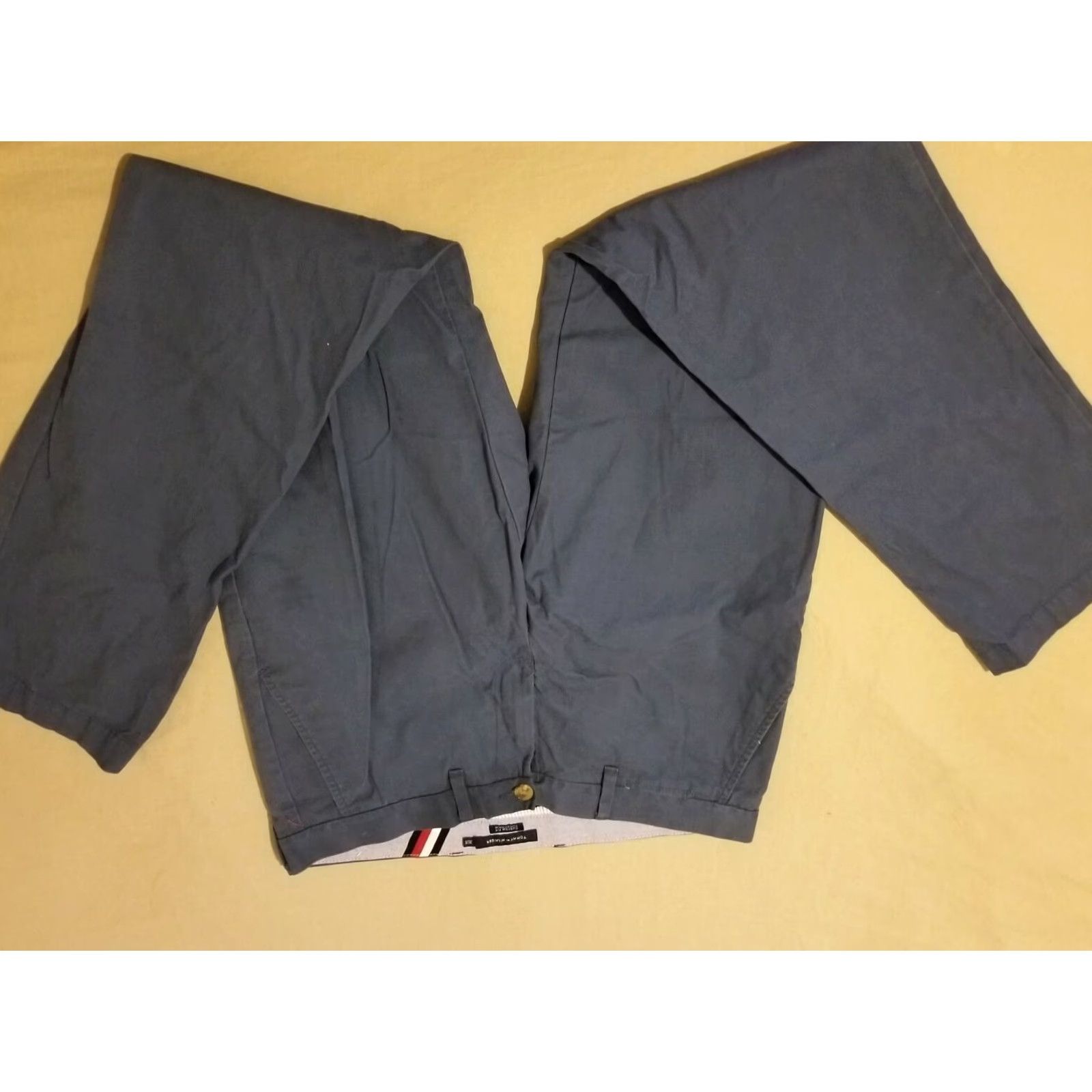Tommy Hilfiger Mens Tommy Hilfiger Pants Chino Dress Blue 34x34 Slack Khaki Inseam 34 Regular 35x34 Size US 34 / EU 50 - 6 Thumbnail