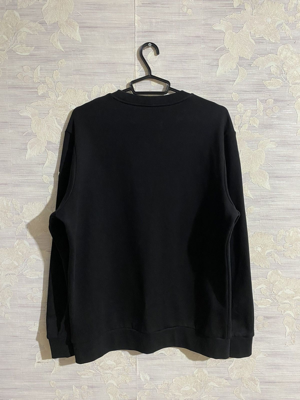 Moncler Black Sweatshirt Big Logo Size X-large