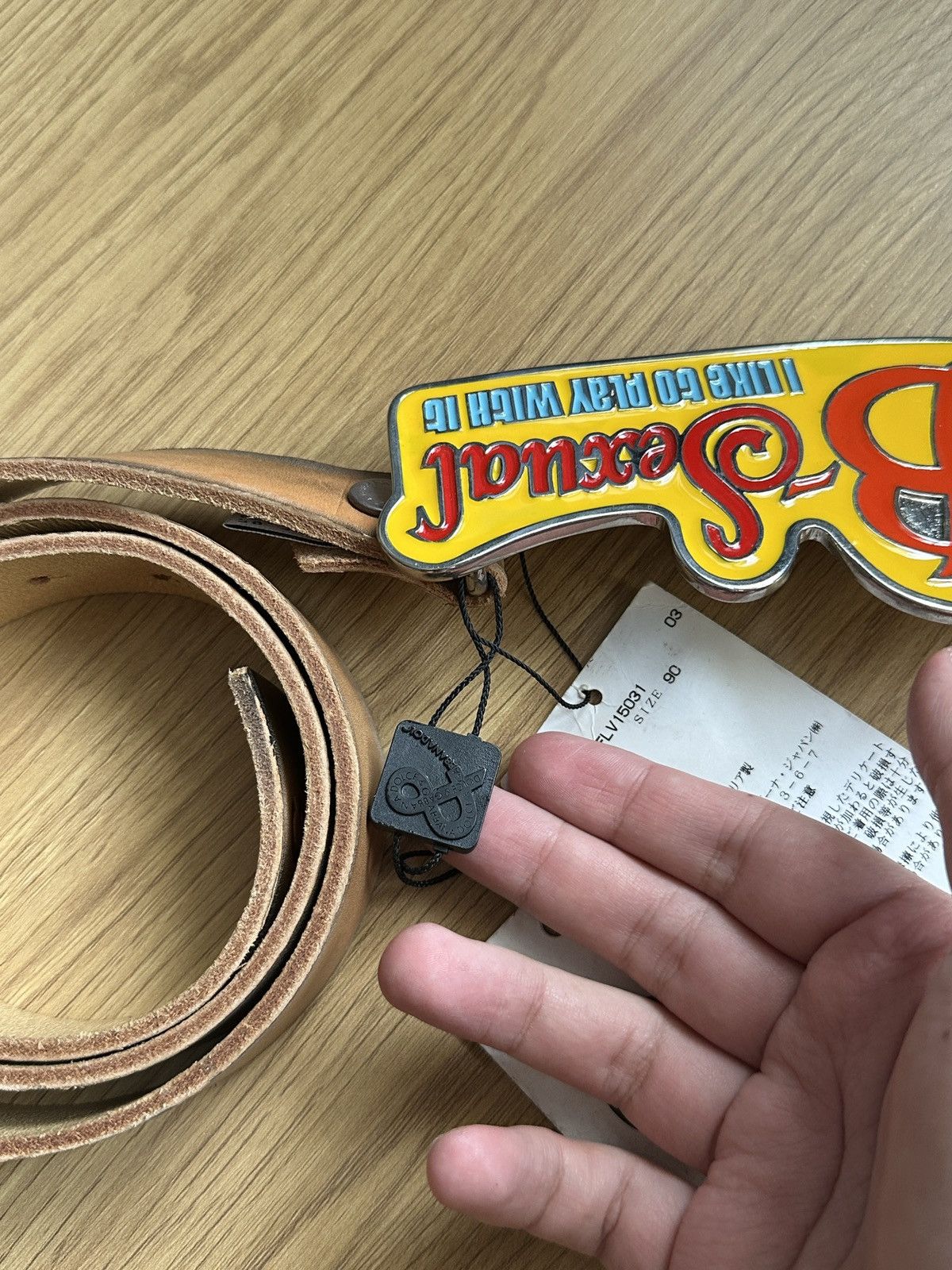 Dolce & Gabbana Vintage 2000’s Dolce & Gabbana “B-Sexual” Y2k Leather Belt Size ONE SIZE - 9 Thumbnail