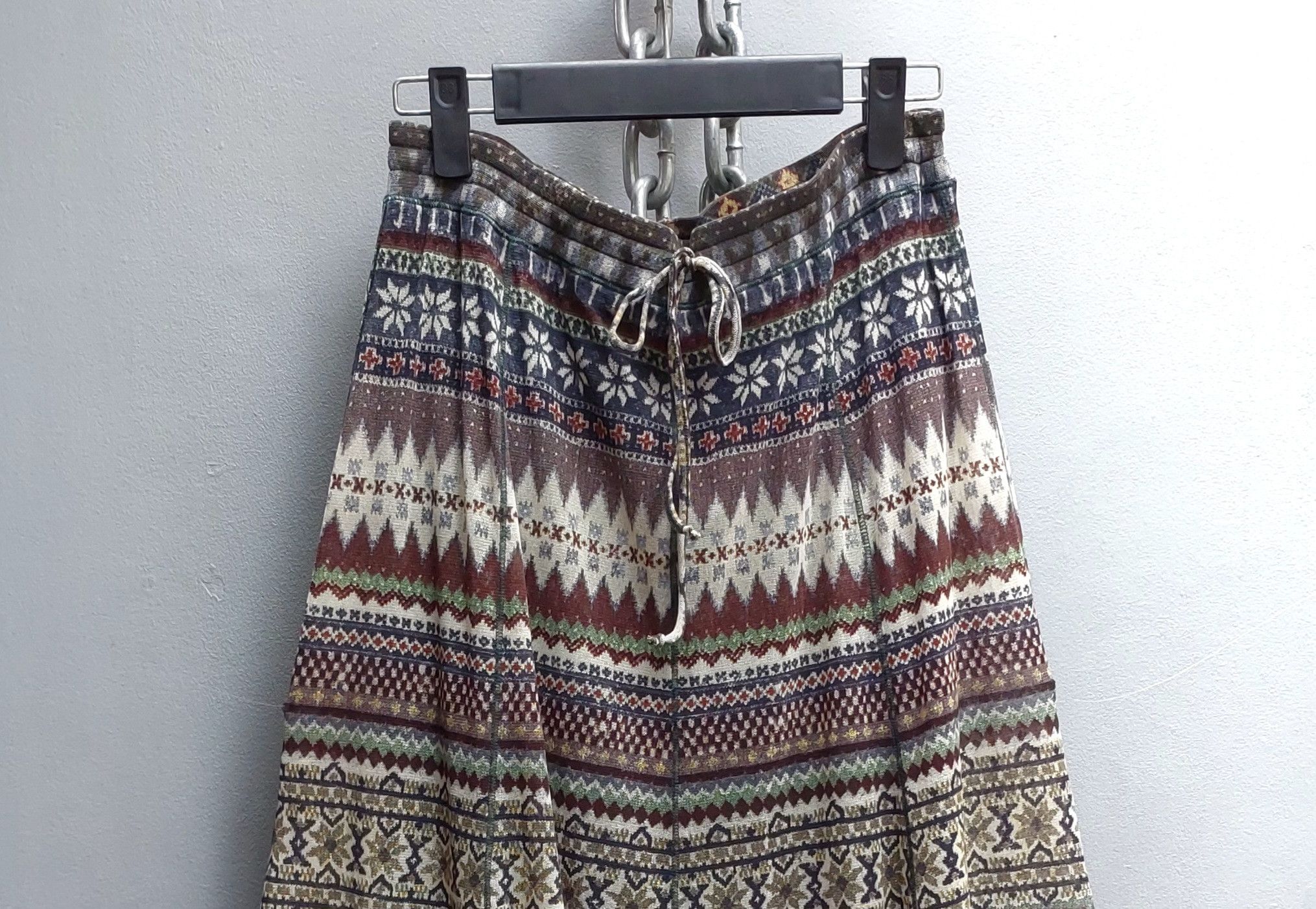 Jean Paul Gaultier Jean Paul Gaultier Gored Tribal Print Maxi Skirt Size 38" / US 16 / IT 52 - 7 Thumbnail