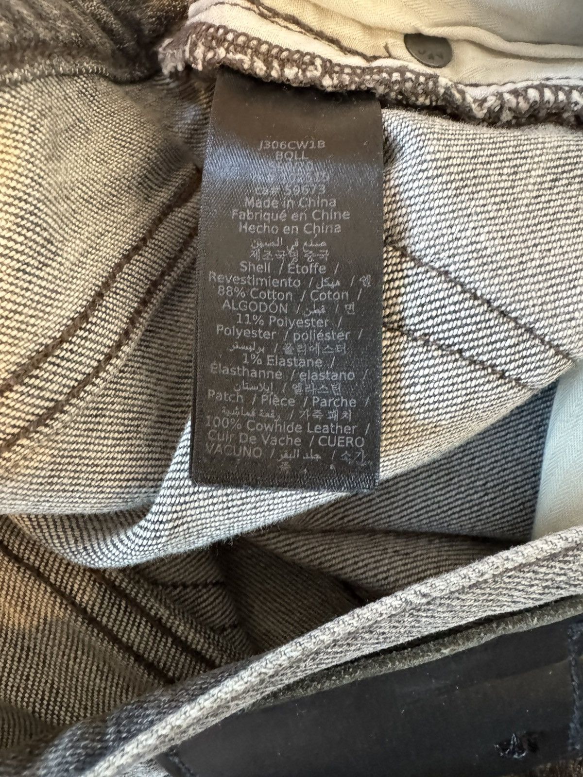 John Varvatos John Varvatos Bowery Slim Straight Jeans, Grey, W35 x L32 Size US 35 - 11 Thumbnail