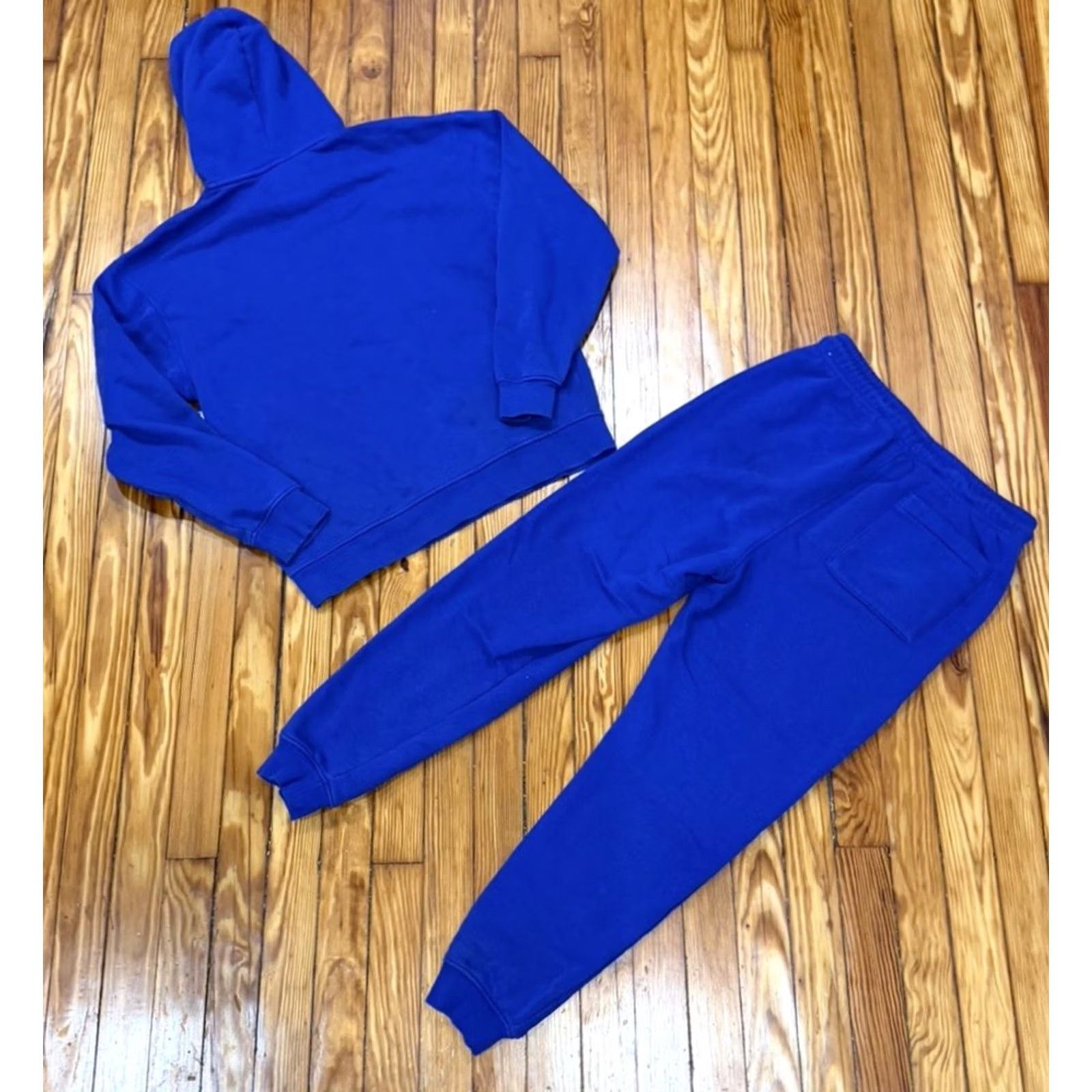 Jordan Brand Air Jordan Essentials Men’s Sweatsuit Purple 2 Piece Hoodie Pants Size M Sweatshirt & Sweatpants Tracksuit Activewear Winter Fall Mens Black Size US M / EU 48-50 / 2 - 2 Thumbnail