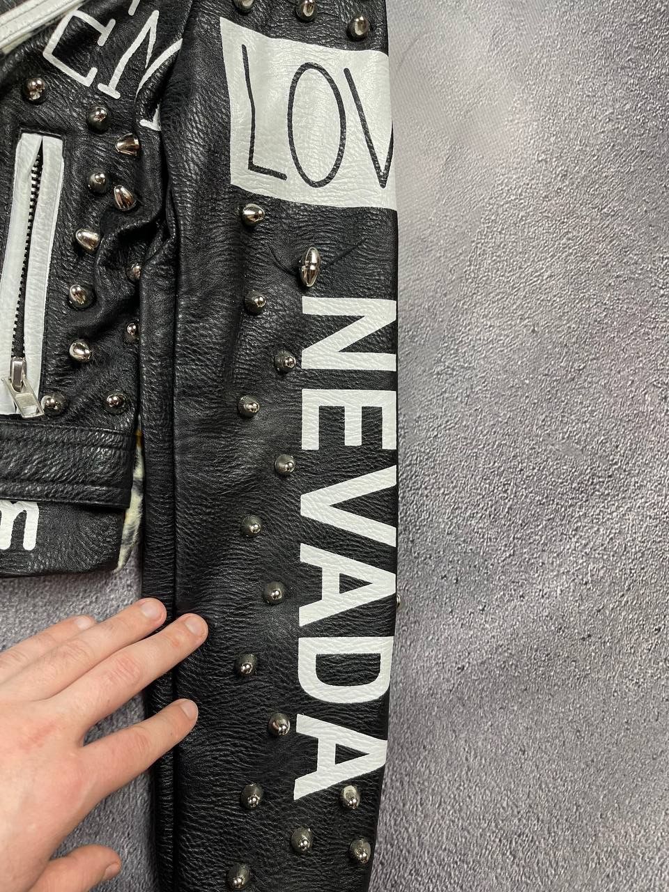 Japanese Brand Women's patched leather rock jacket Size S / US 4 / IT 40 - 7 Thumbnail