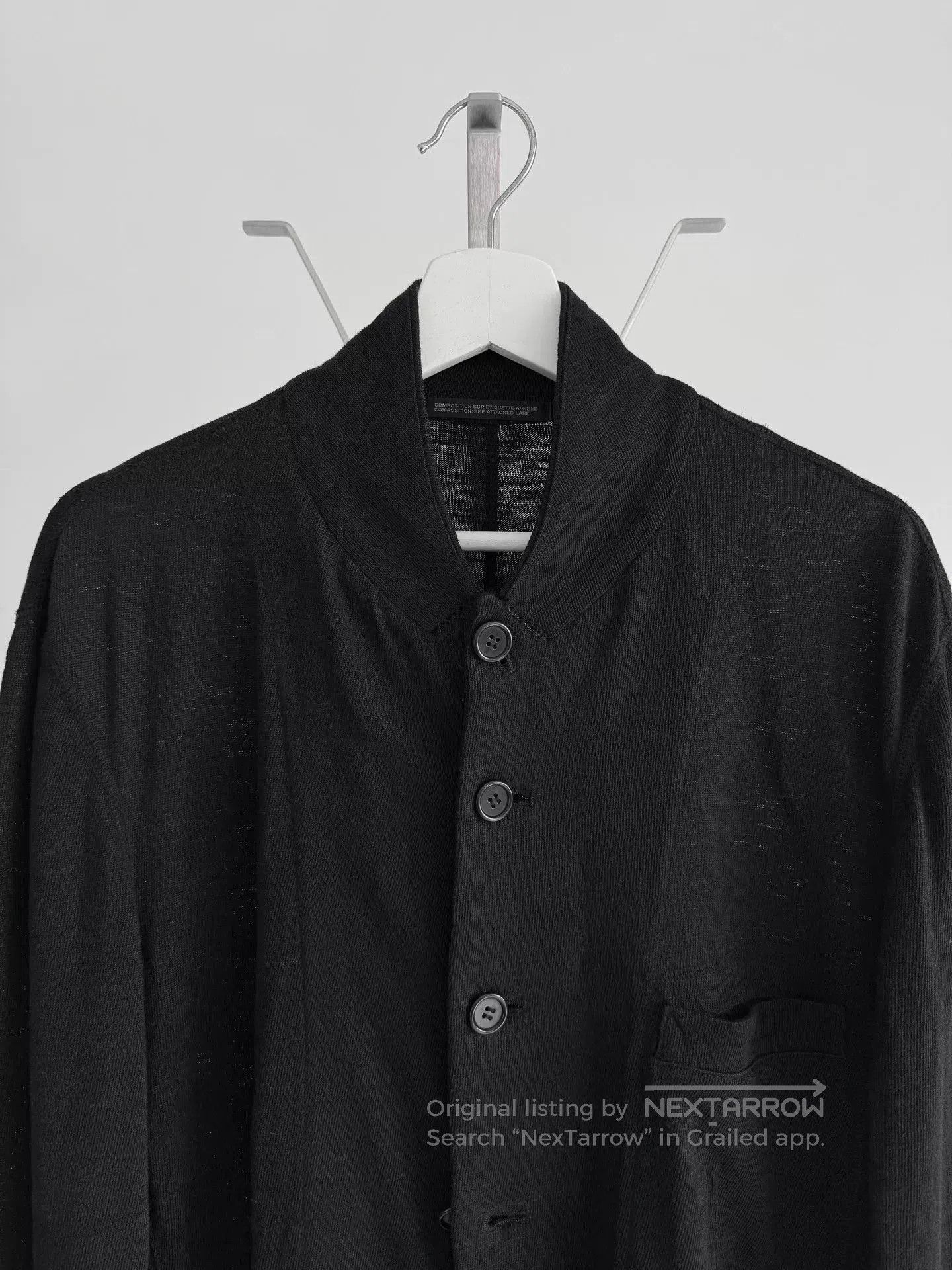 Yohji Yamamoto Yohji Yamamoto Black Linen Suit Jacket. Size US XL / EU 56 / 4 - 5 Thumbnail