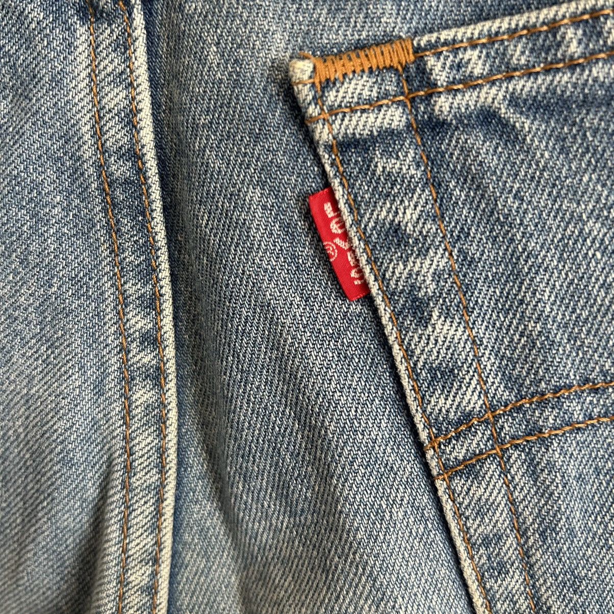 Levi's Vintage Levi’s 90s Japanese Washed Blue Distressed Denim Size US 33 - 10 Thumbnail
