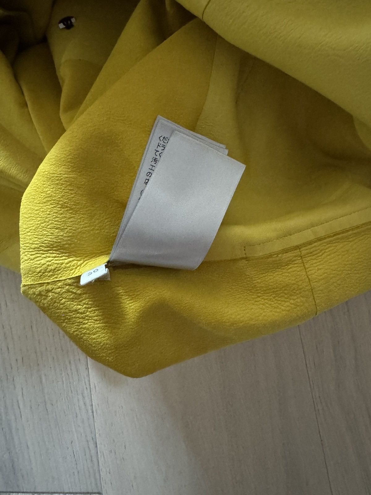 Bottega Veneta Bottega Veneta Yellow Leather Coat Size US XL / EU 56 / 4 - 10 Thumbnail