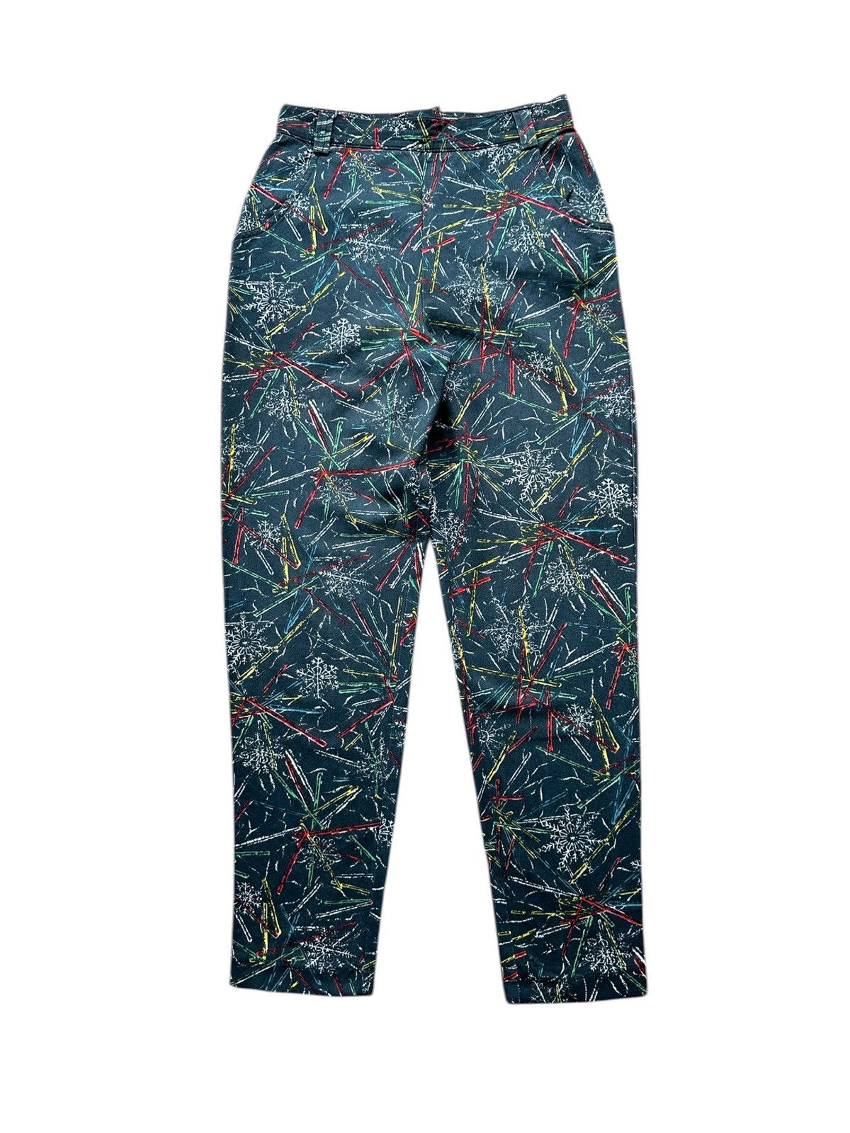 Vintage 70's vintage BENETTON Italy printed pants Size US 28 / EU 44 - 1 Thumbnail
