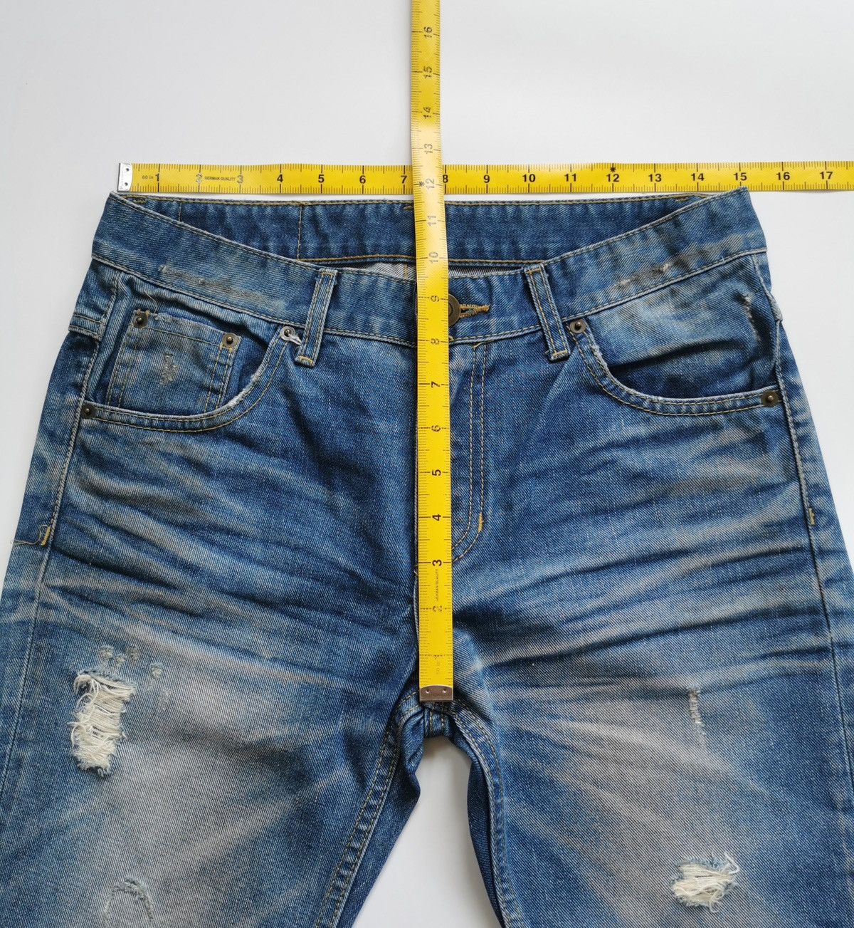 Blue Blue Japan Blue Blue Japan Distressed Jeans Size US 30 / EU 46 - 9 Thumbnail