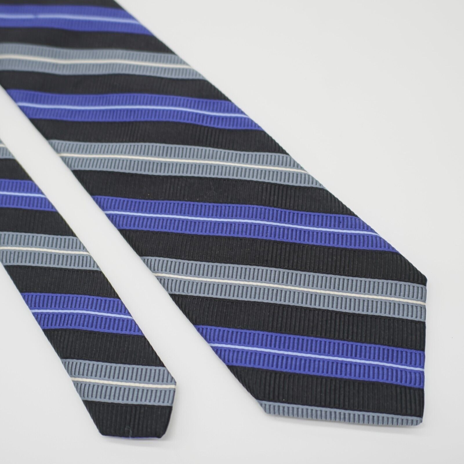 Robert Talbott Robert Talbott Nordstrom Blue Striped Woven Silk / Cotton Ti Size ONE SIZE - 1 Thumbnail