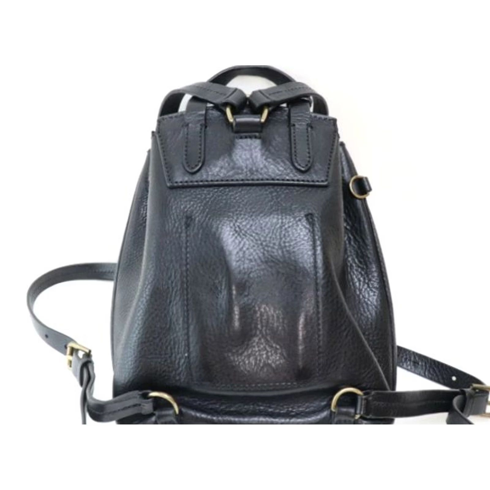 Ralph Lauren Ralph Lauren Women Bag Leather Black Ladies Limited Ed Polo Rucksack Medium Used Size ONE SIZE - 2 Thumbnail