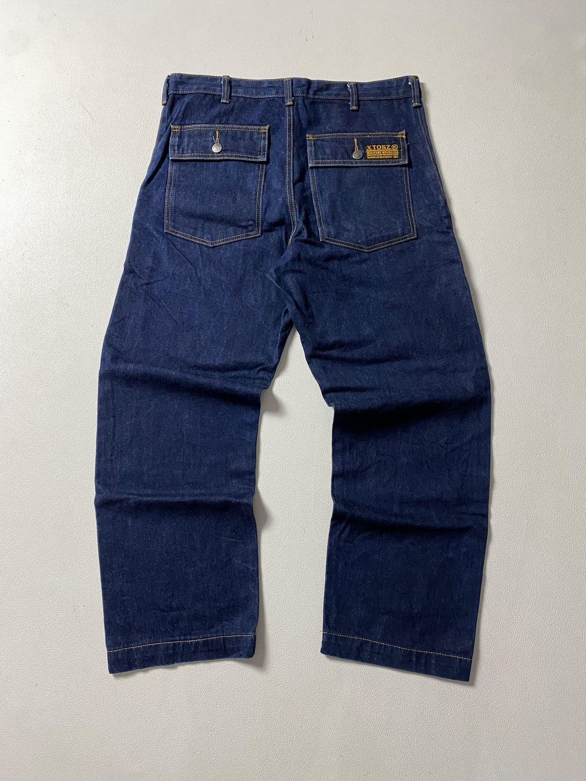Japanese Brand Fatigue Jeans XTONZ Size US 33 - 2 Thumbnail